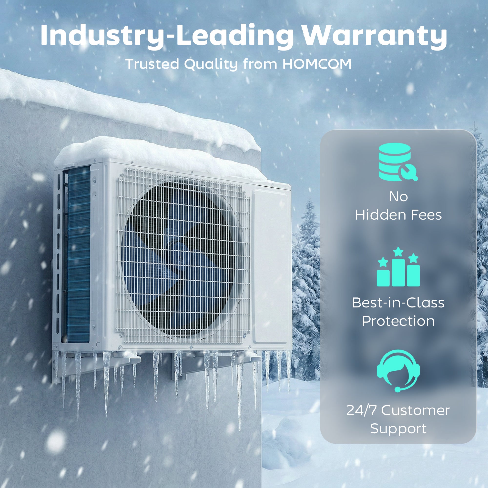 24000 BTU Mini Split Air Conditioner and Heat Pump, 22 SEER2 230V WIFI Enabled Energy Efficient Ductless Inverter AC Unit Cools up to 1500 Sq.Ft, Works with Alexa, Installation Kit