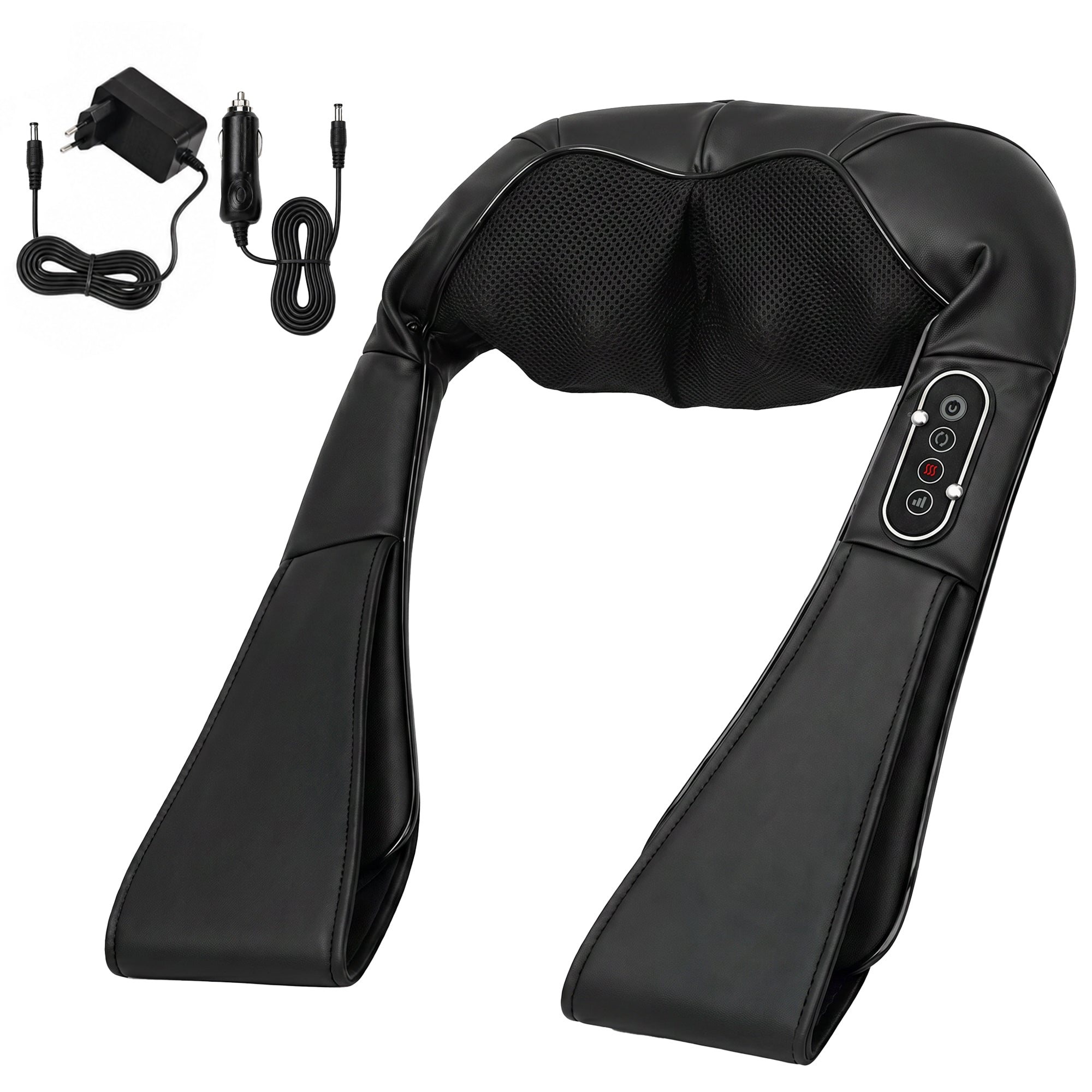 Cordless Neck Massager with Heat, Deep Tissue 4D Shiatsu Neck and Shoulder Massager for Back, Waist and Leg, for Car Home Office, Gifts for Men and Women