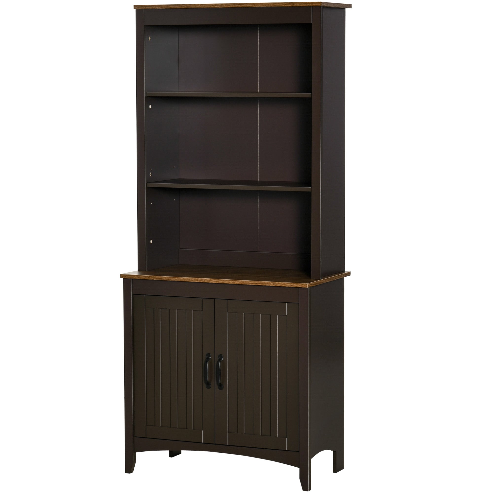 70" Kitchen Hutch Freestanding Storage Pantry Cabinet Coffee