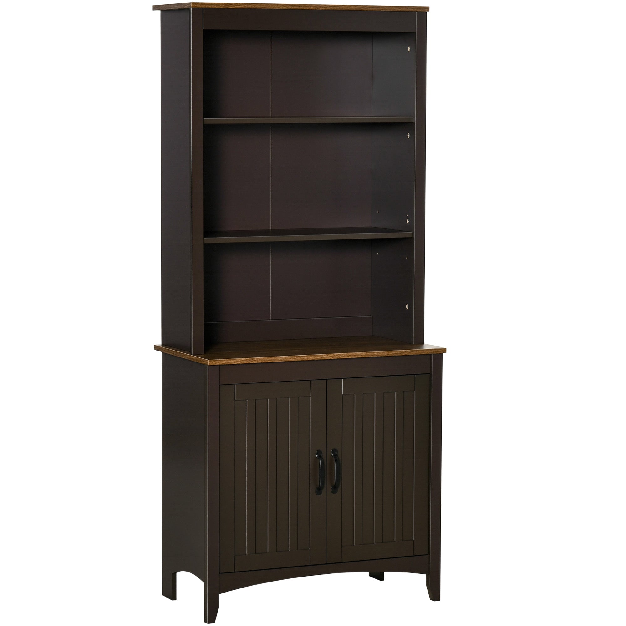 70" Kitchen Hutch Freestanding Storage Pantry Cabinet Coffee