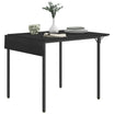 Folding Dining Table for 2 to 4 People, Industrial Drop Leaf Table, Kitchen Table for Small Spaces, Black