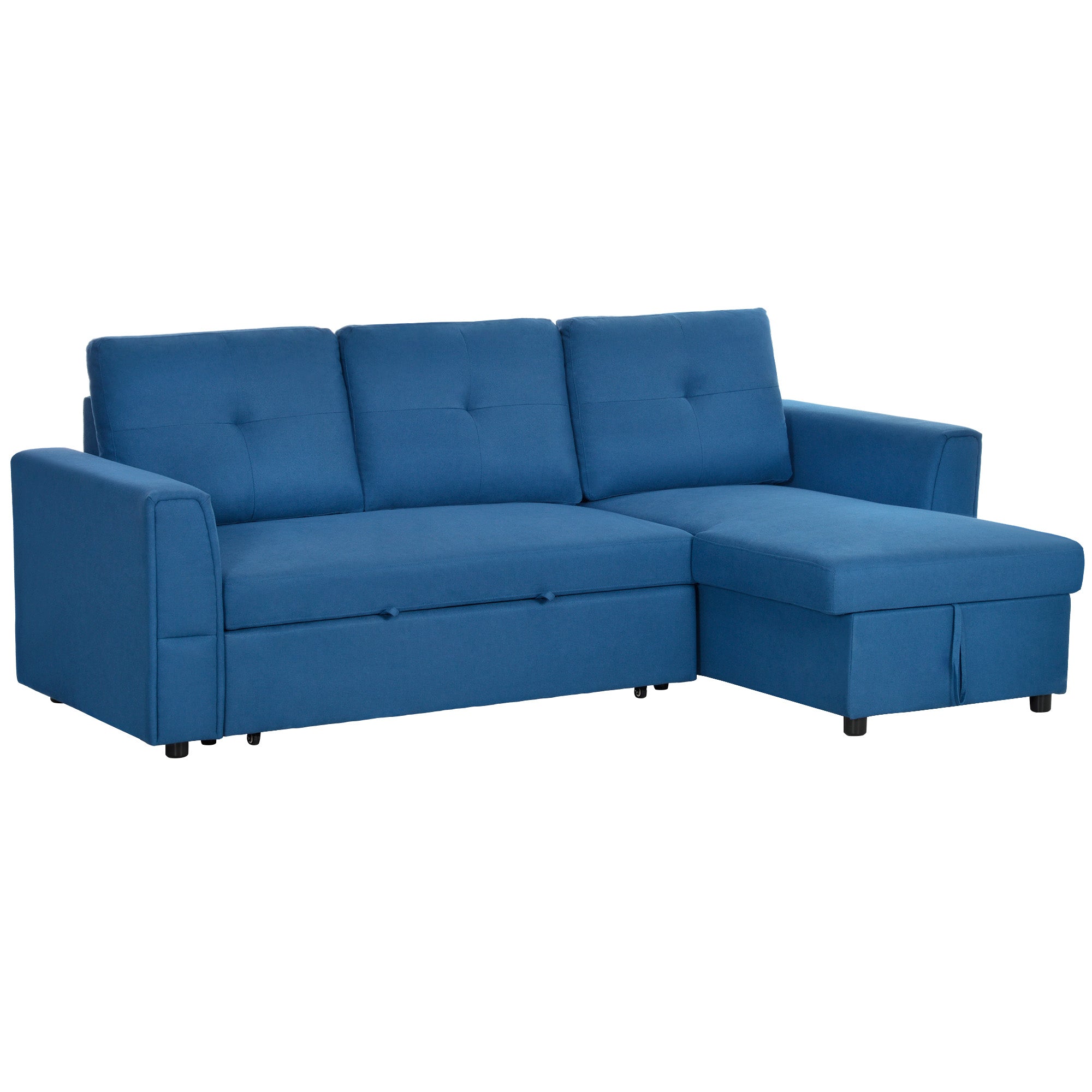 Seater Sofa Bed, L-Shaped Corner Sofa, Pull Out Sofa with
