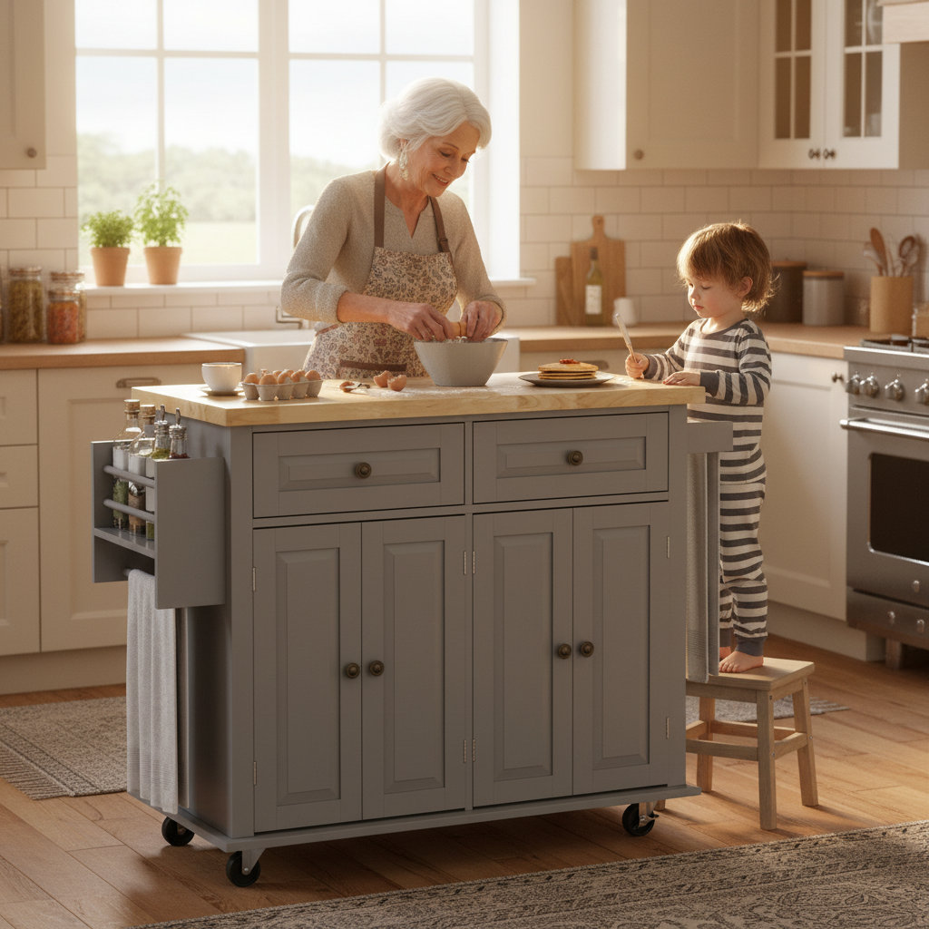 温馨家庭厨房场景