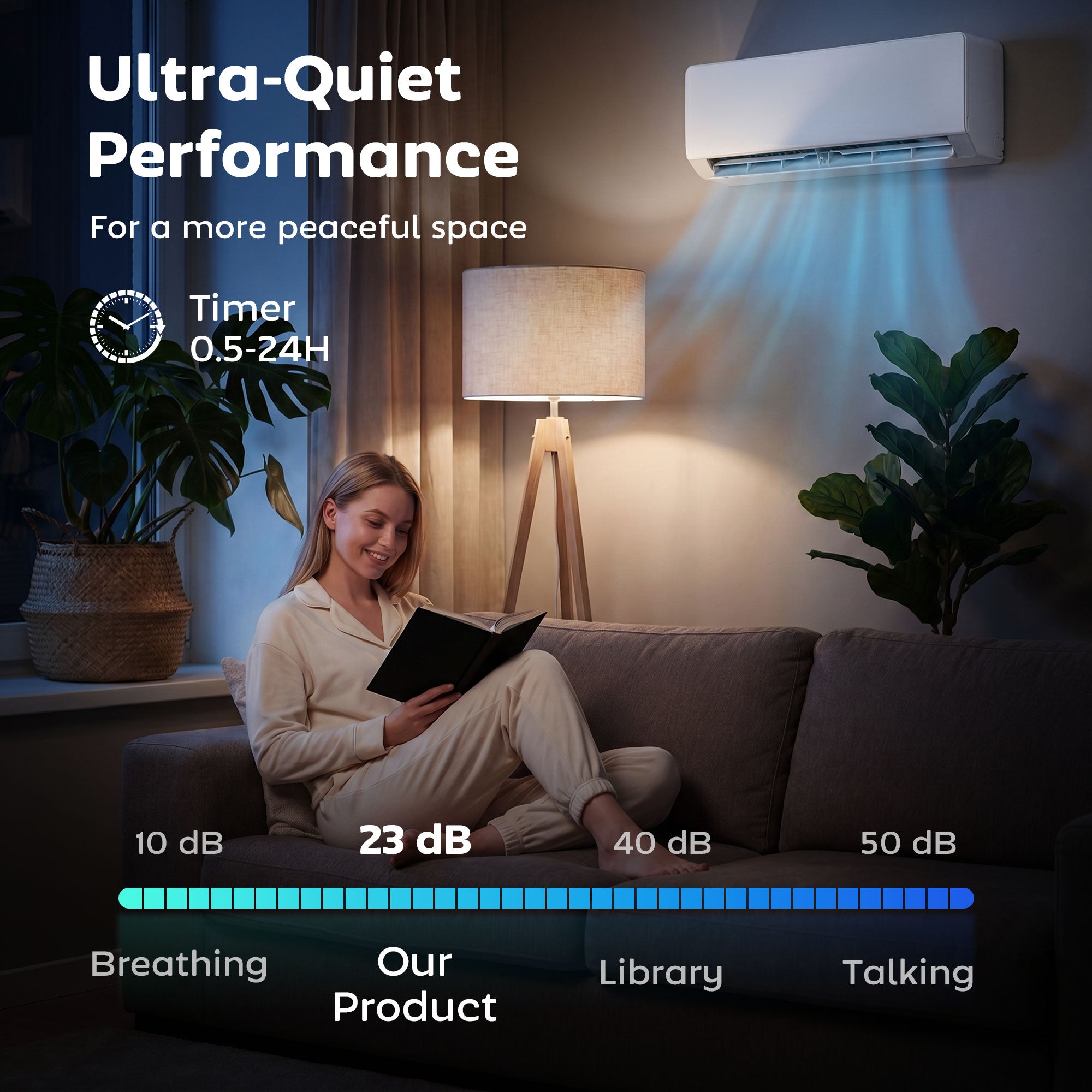 12000 BTU Mini Split Air Conditioner, 22 SEER2 115V Wifi Enabled Inverter AC Unit & Ductless Heat Pump Cools up to 750 Sq. Ft, with Installation Kit, Works with Alexa