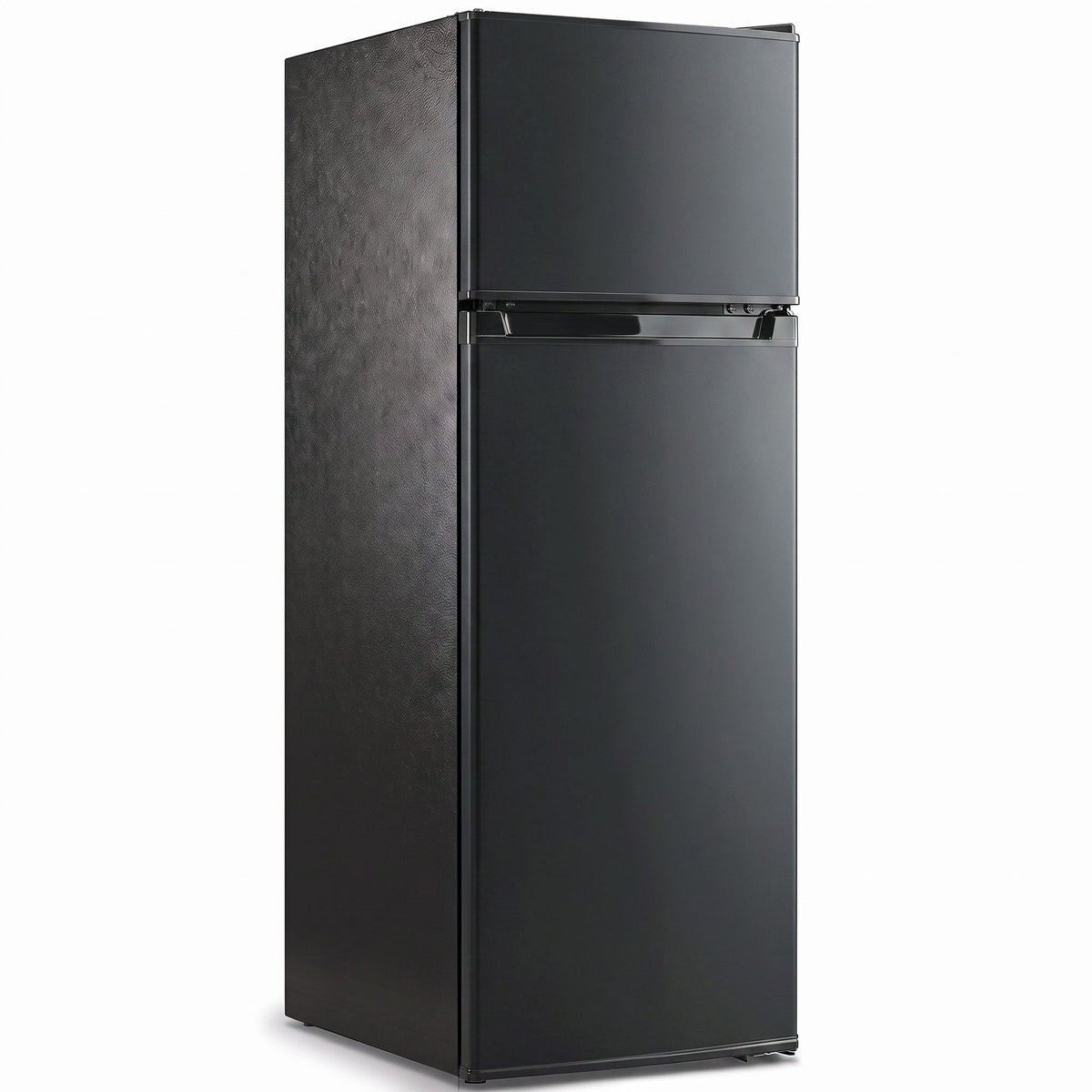 7.7 Cu. Ft. Mini Fridge with Freezer, Double Door Compact Refrigerator with Adjustable Thermostat, Reversible Door, Removable Glass Shelves, Small Refrigerator for Bedroom, Office, Dorm