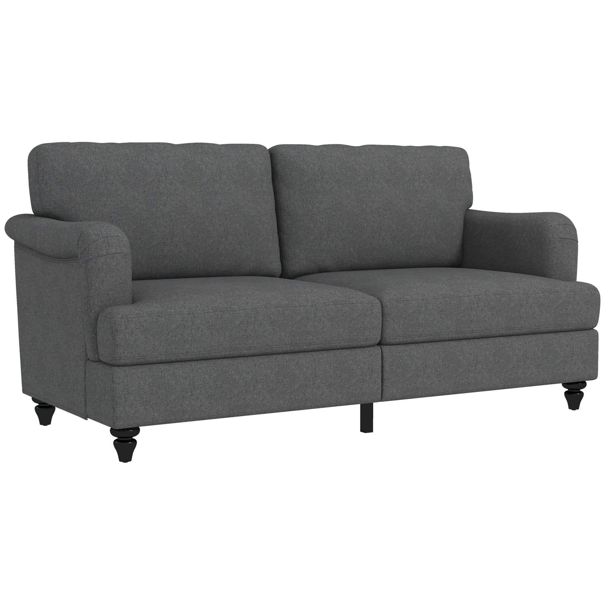 3 Seater Sofa 71" Linen Fabric Sofa Couch for Living Room