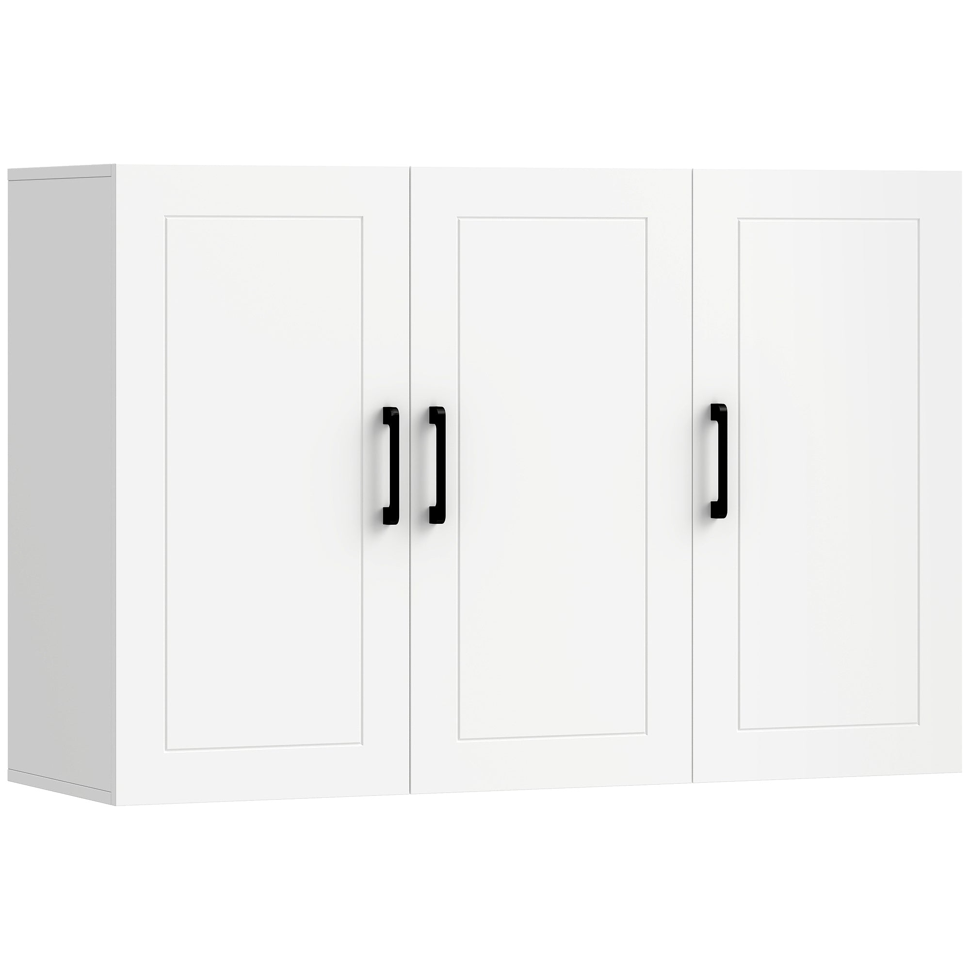 Bathroom Wall Cabinet, Wall Mounted Bathroom Cabinet, Over the Toilet Space Saver with Adjustable Shelves and Doors for Kitchen, White