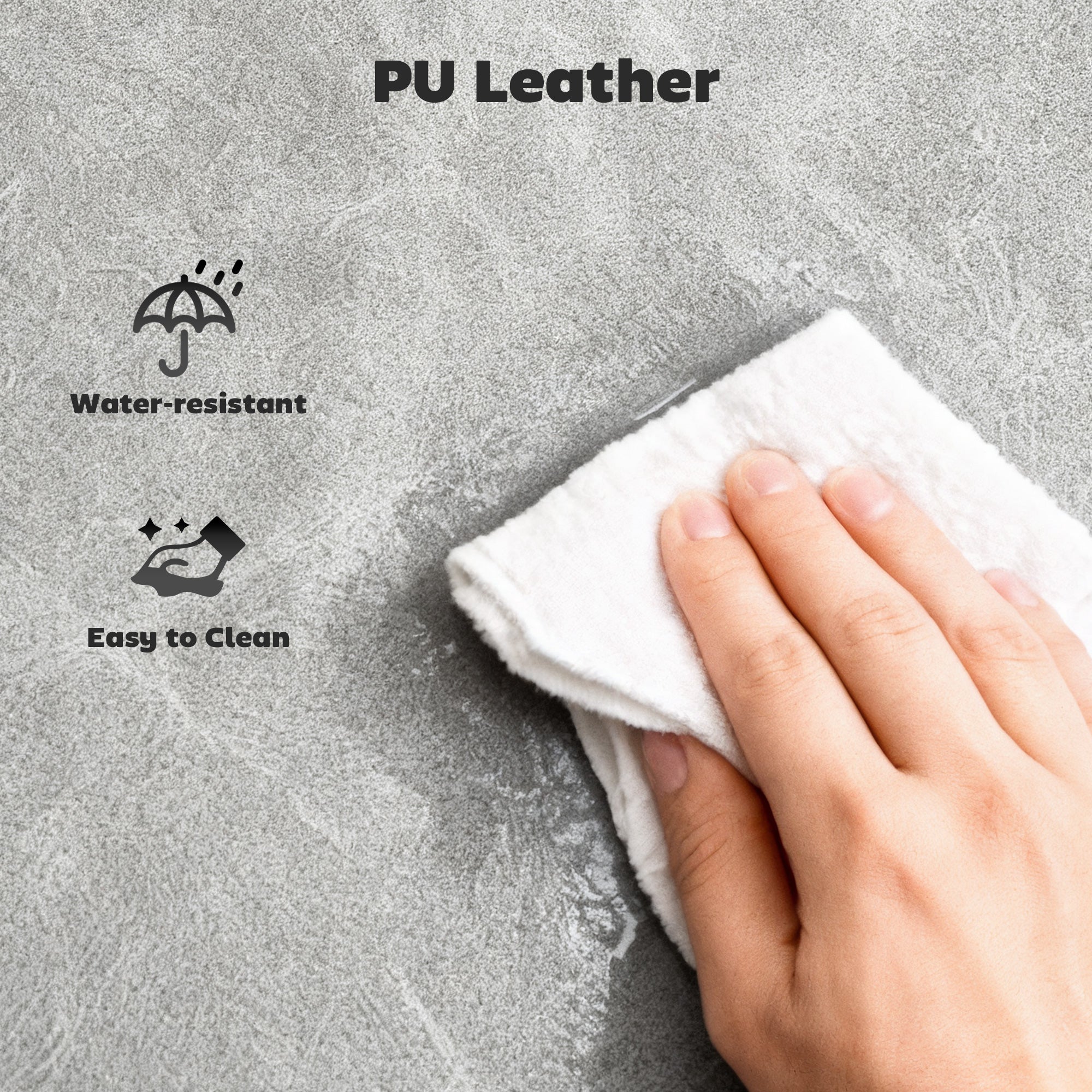 Bar Stools Set of 2, PU Leather Barstools with Backrest, Footrest and Solid Wood Legs, Dining Stools for Kitchen, Counter, Breakfast Bar, Grey