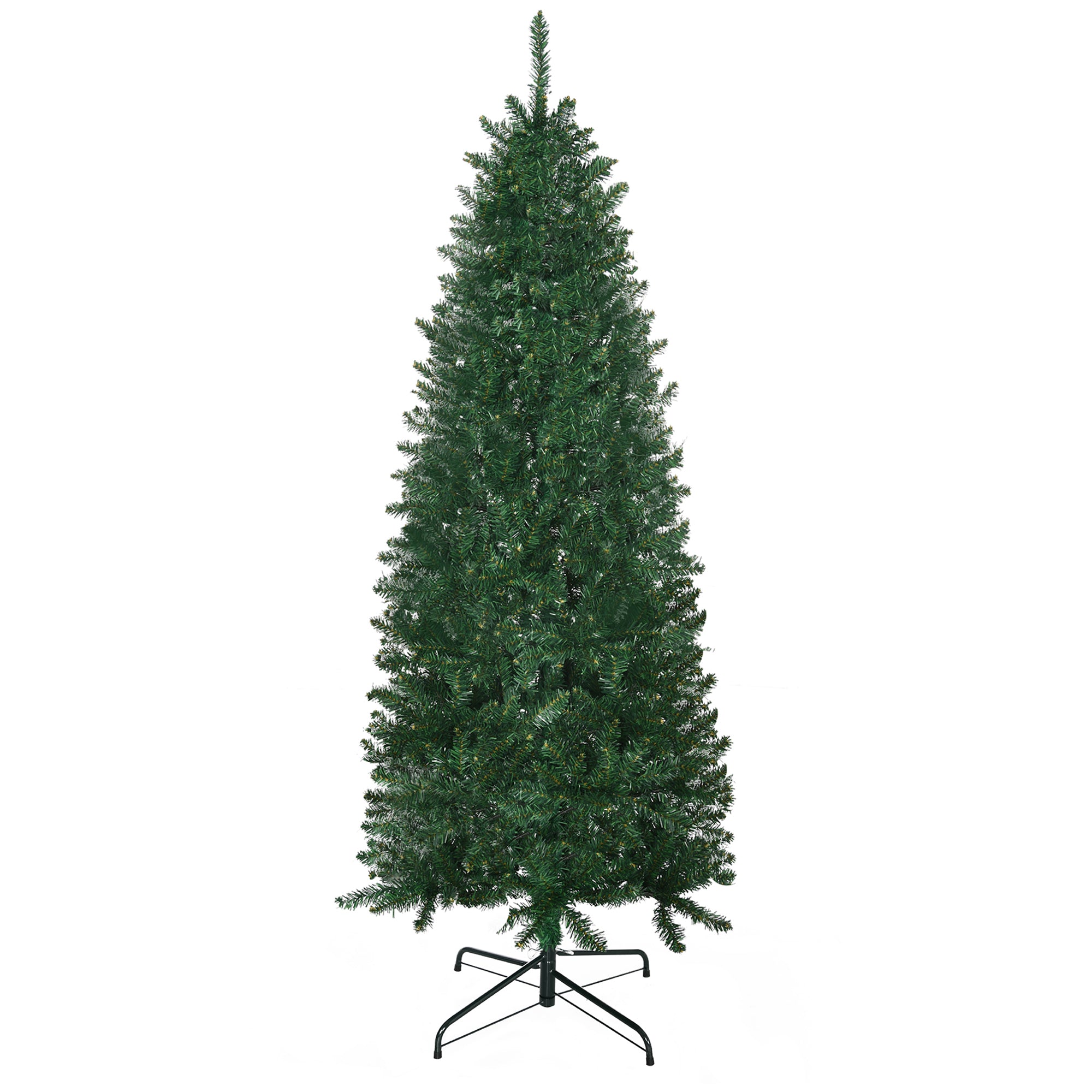 6ft Artificial Christmas Tree with Realistic Branch Tips for Indoor Holiday Decor, Green