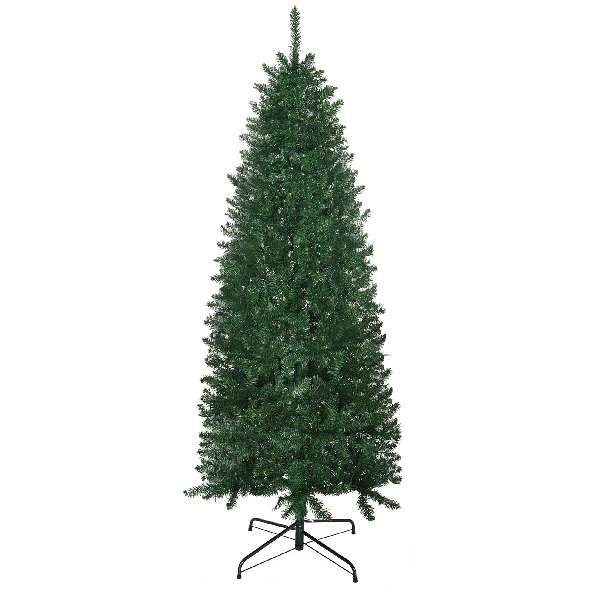 6' Artificial Christmas Tree Unlit Xmas Tree with Realistic Branch Tips for Indoor Home Holiday Green