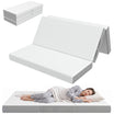 Foldable Mattress Queen Size, 6 Inch Tri Fold Memory Foam Mattress with Washable Cover & Non-Slip Bottom, Portable Floor Bed for RV, Guest, Travel, Camping, 60" x 80" x6"