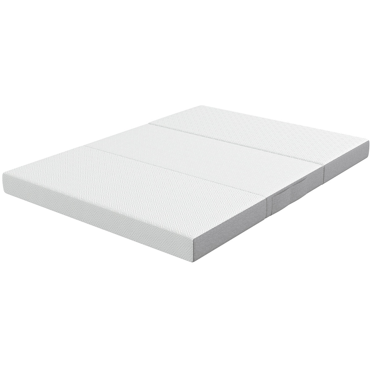 Foldable Mattress Queen Size, 6 Inch Tri Fold Memory Foam Mattress with Washable Cover & Non-Slip Bottom, Portable Floor Bed for RV, Guest, Travel, Camping, 60" x 80" x6"