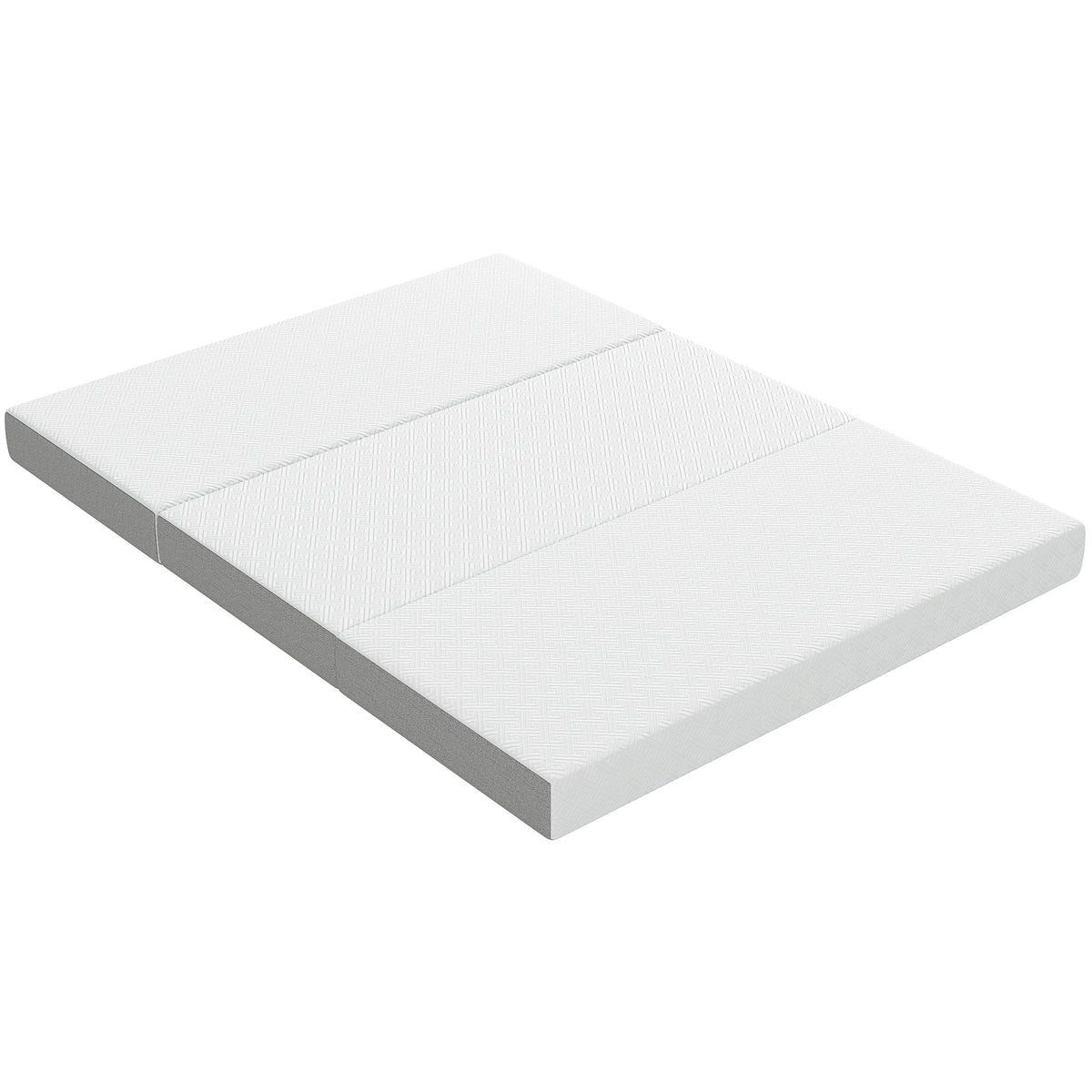 Foldable Mattress Queen Size, 6 Inch Tri Fold Memory Foam Mattress with Washable Cover & Non-Slip Bottom, Portable Floor Bed for RV, Guest, Travel, Camping, 60" x 80" x6"