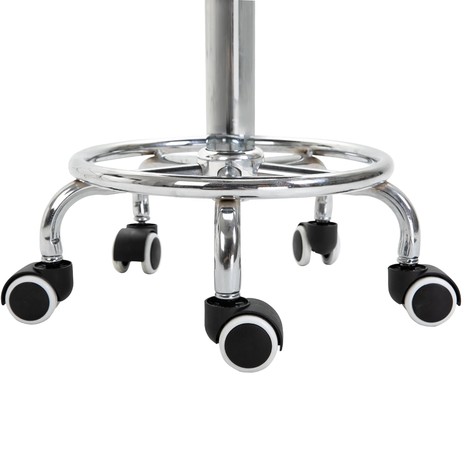 Vinsetto Adjustable Swivel Salon Stool Hydraulic PU Barber Rolling Massage Tattoo Chair Bar Beauty SPA Seat Black