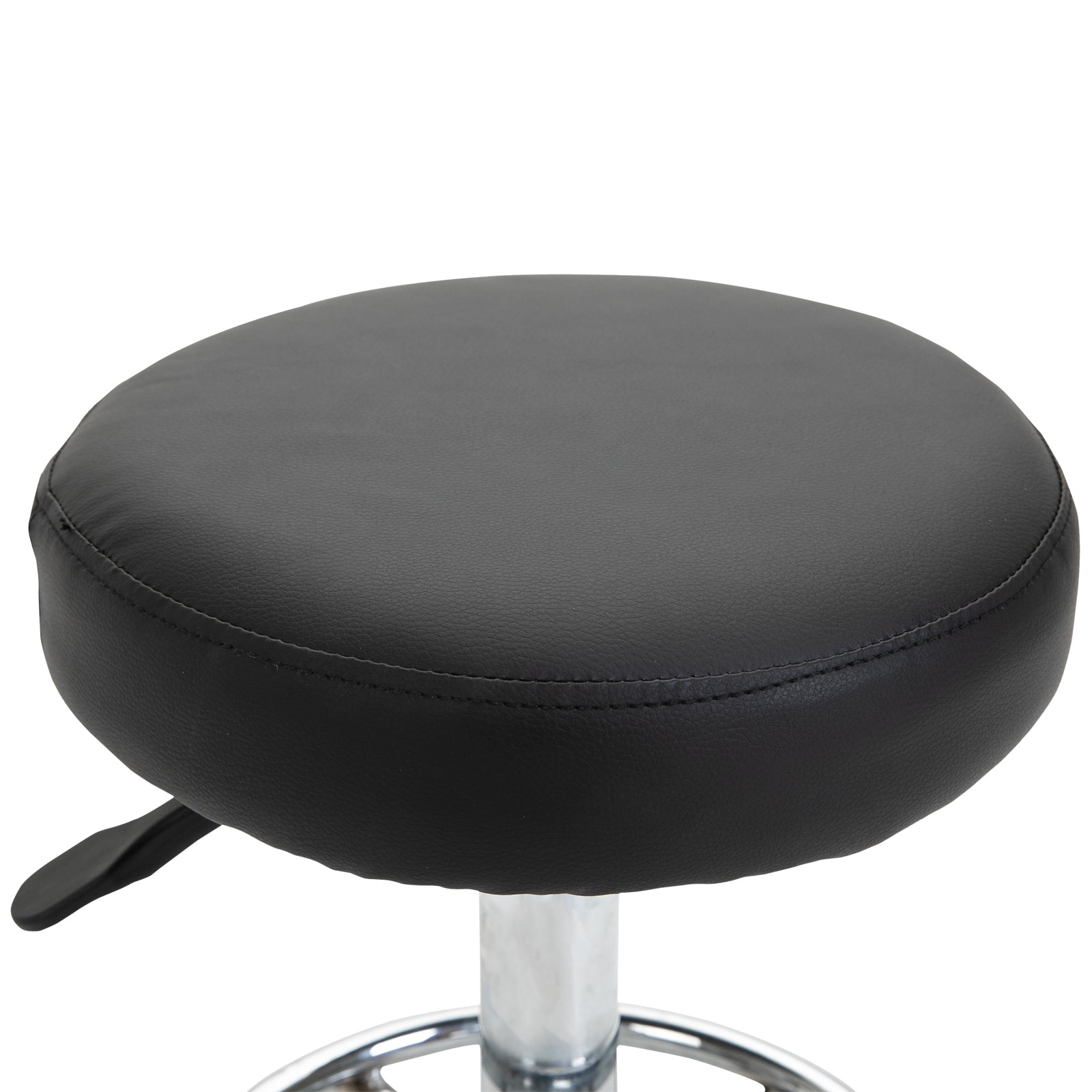 Vinsetto Adjustable Swivel Salon Stool Hydraulic PU Barber Rolling Massage Tattoo Chair Bar Beauty SPA Seat Black