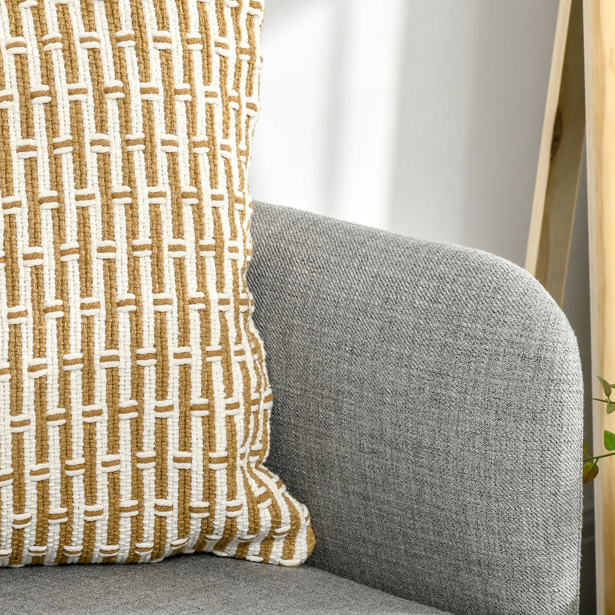 48" Loveseat Sofa for Bedroom, Modern Love Seats Furniture, Upholstered Small Couch for Small Spaces, Gray