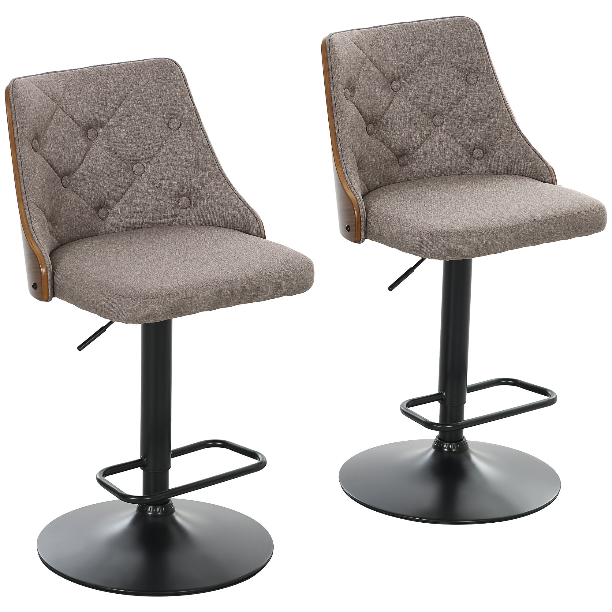 Adjustable Swivel Counter Height Bar Stools Set of 2