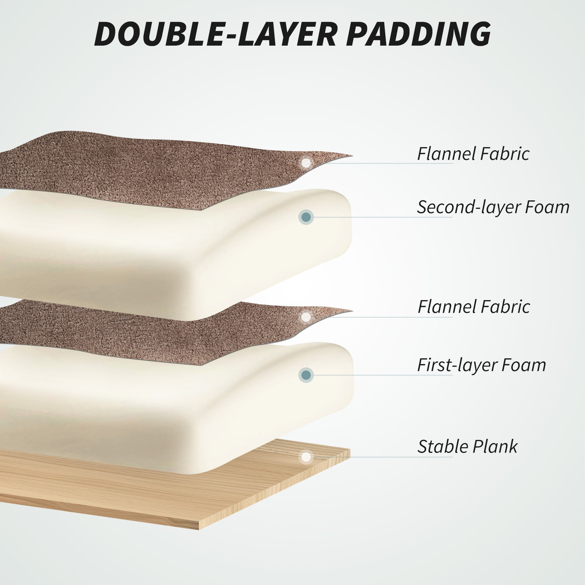 Executive Office Chair with Footrest, Reclining Swivel Computer Desk Chair with High Back, Double-layer Padding, Headrest, Adjustable Height, Rolling Wheels, Light Brown