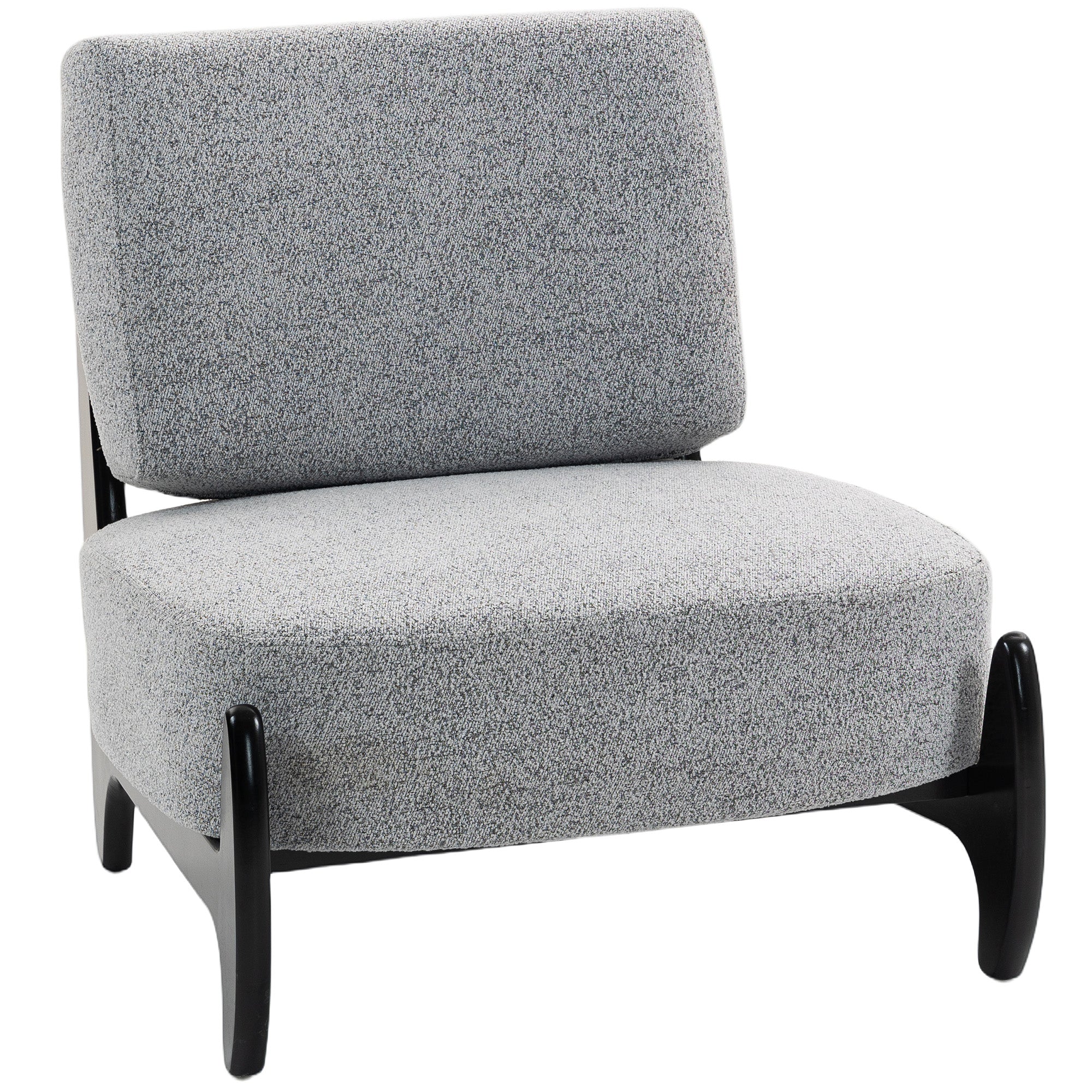 Ultra-Wide Accent Chair with Rubber Wood Frame, Modern Chenille Upholstered Bedroom Chair with Thick Cushion, High-Density Foam for Living Room, Grey