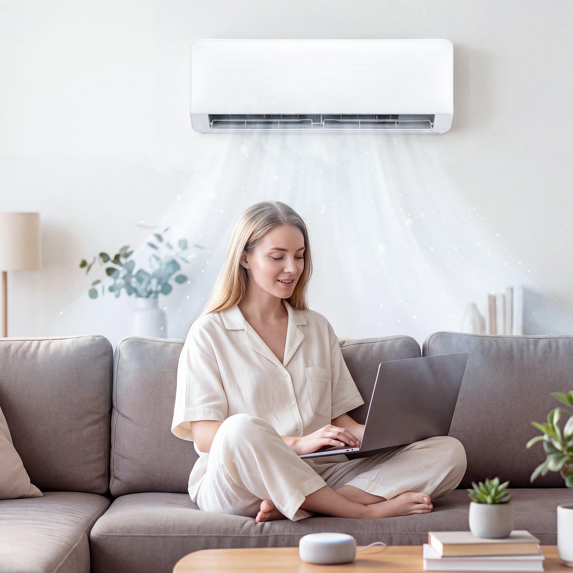12000 BTU Mini Split AC/Heating System SEER2 22 Inverter Heat Pump, 115V, Works with Alexa, Energy Efficient Ductless Air Conditioner Cools 750 Sq.Ft, WiFi Enabled with Install Kit