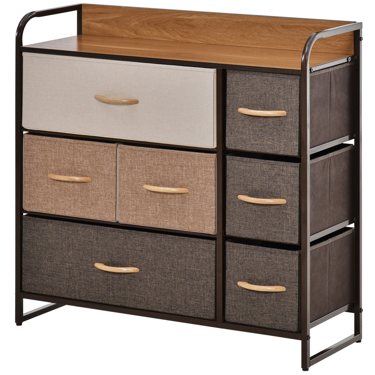 dresser drawer organizer HOMCOM 3-Tier Storage for Bedroom Entryway, 7-Drawer with Steel Frame for Bedroom, Maple Wood denim shirt dress Size:11 1/2 Wide Dancing Queen 5072 Long quality materials