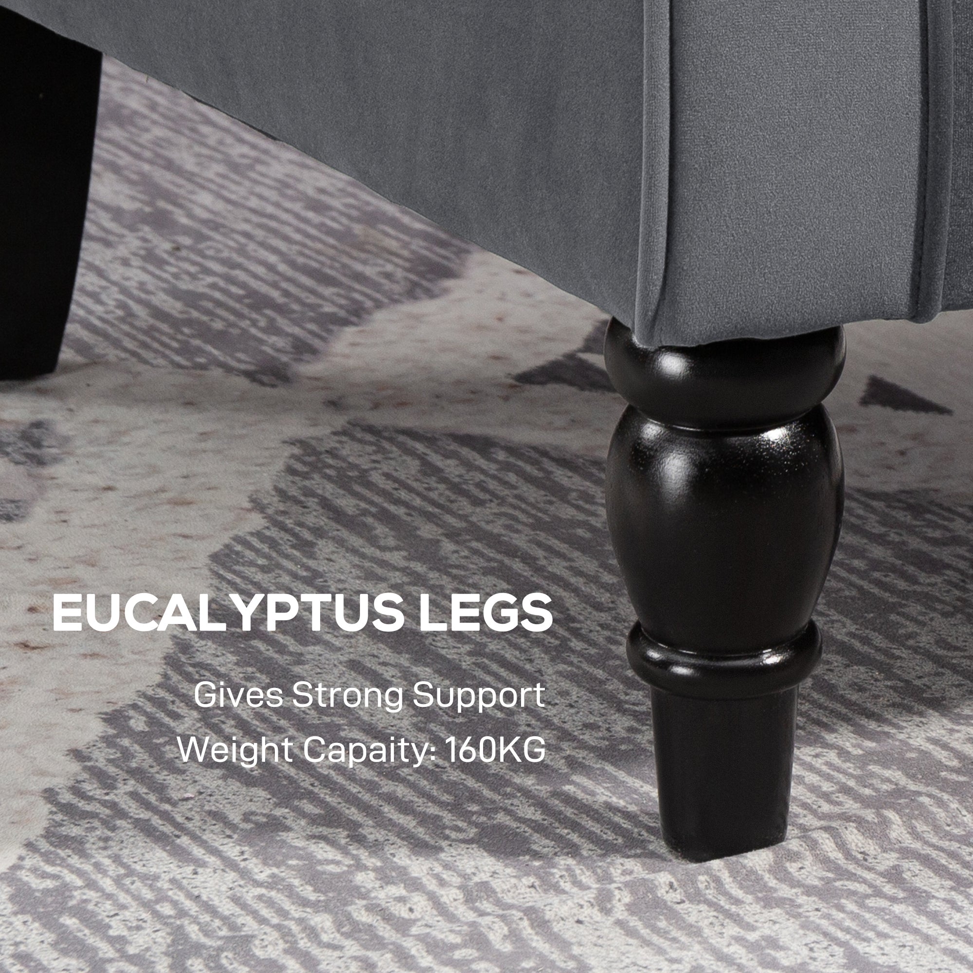 Retro Accent Chair, Velvet Wingback Armchair with Wood Frame Button Tufted Design for Living Room Bedroom, Grey