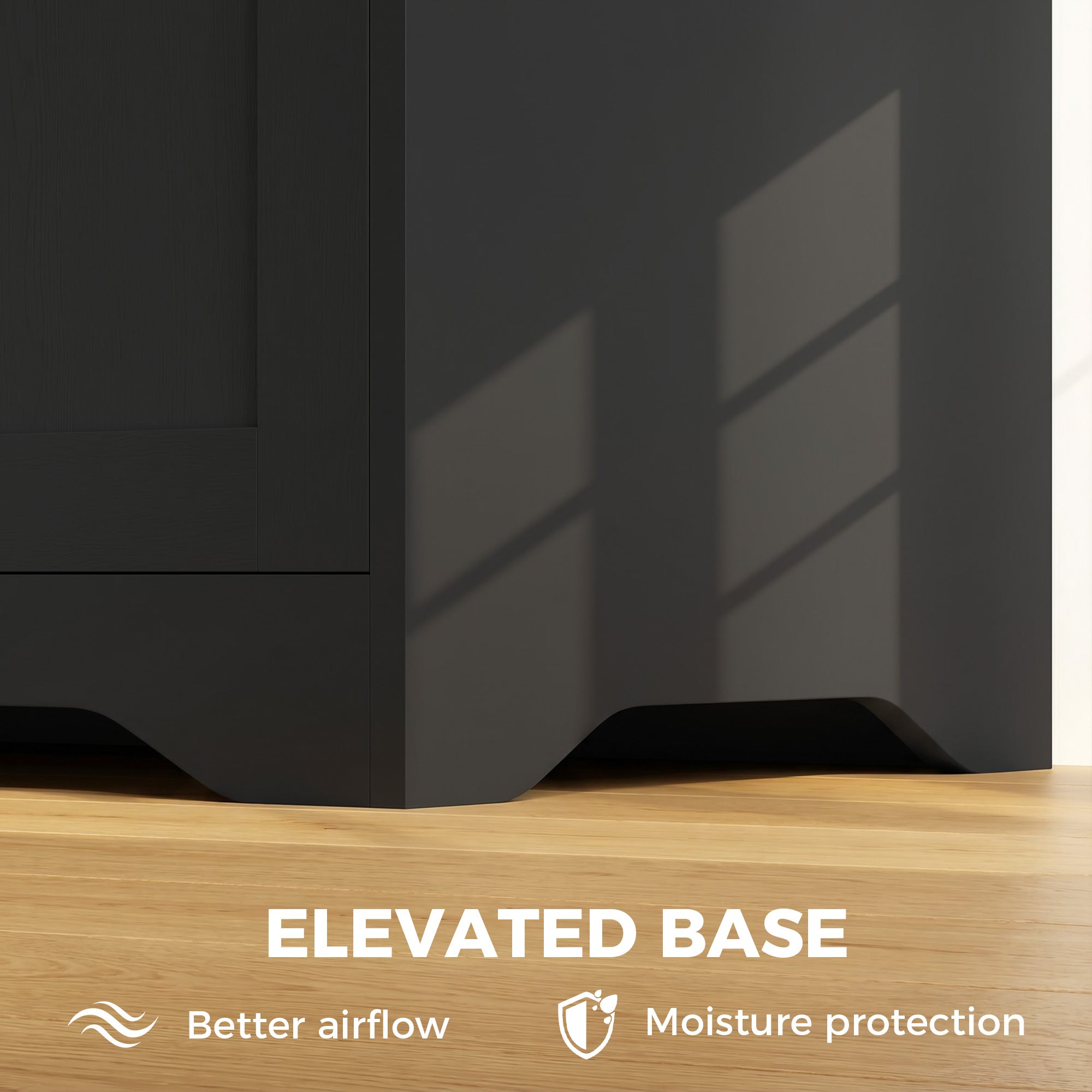 Storage Chest, Modern Storage Trunk with 2 Safety Hinges and Handle-Free Design, Storage Bench for Living Room, Shoe Bench for Entryway, 39.4" x 15.7" x 17.7", Black