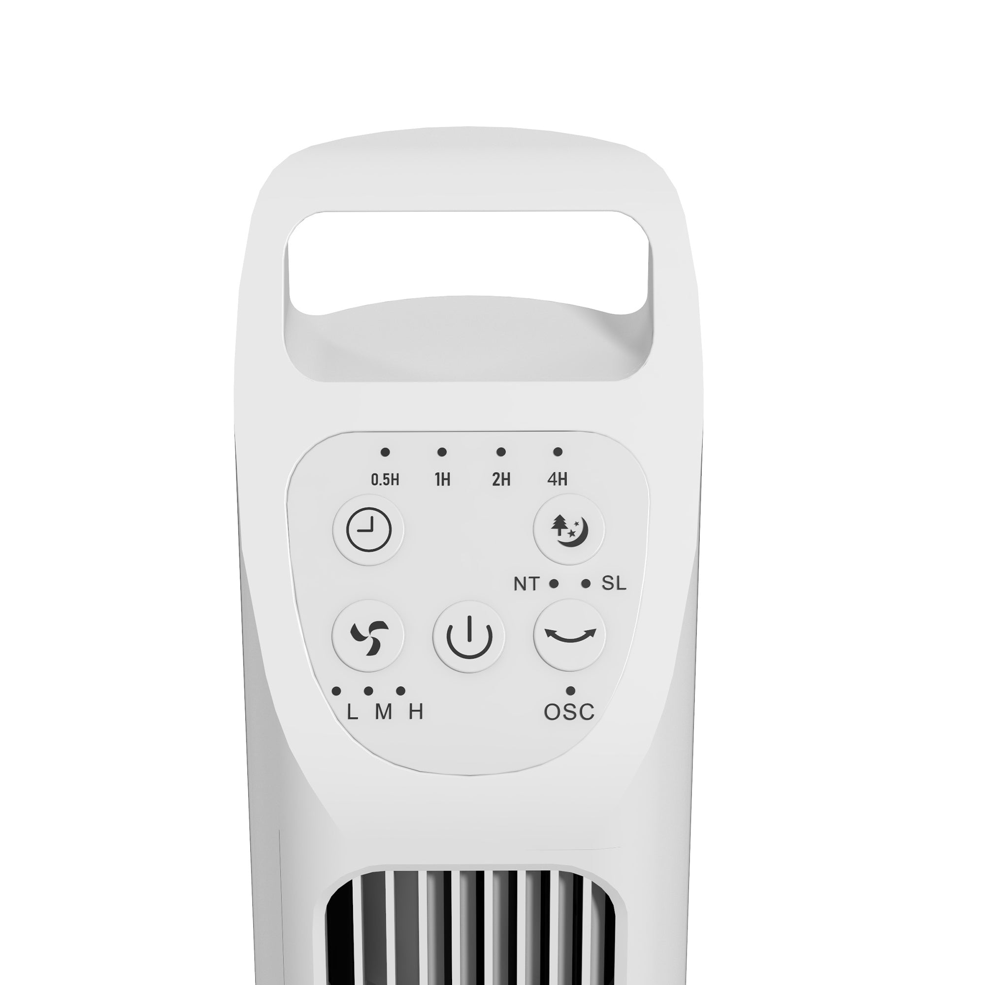 HOMCOM 31" Oscillating Tower Fan with Remote Control, 4H Timer, 3 Speed 3 Modes, Quiet Electric Floor Standing Fan for Home Bedroom Office, White