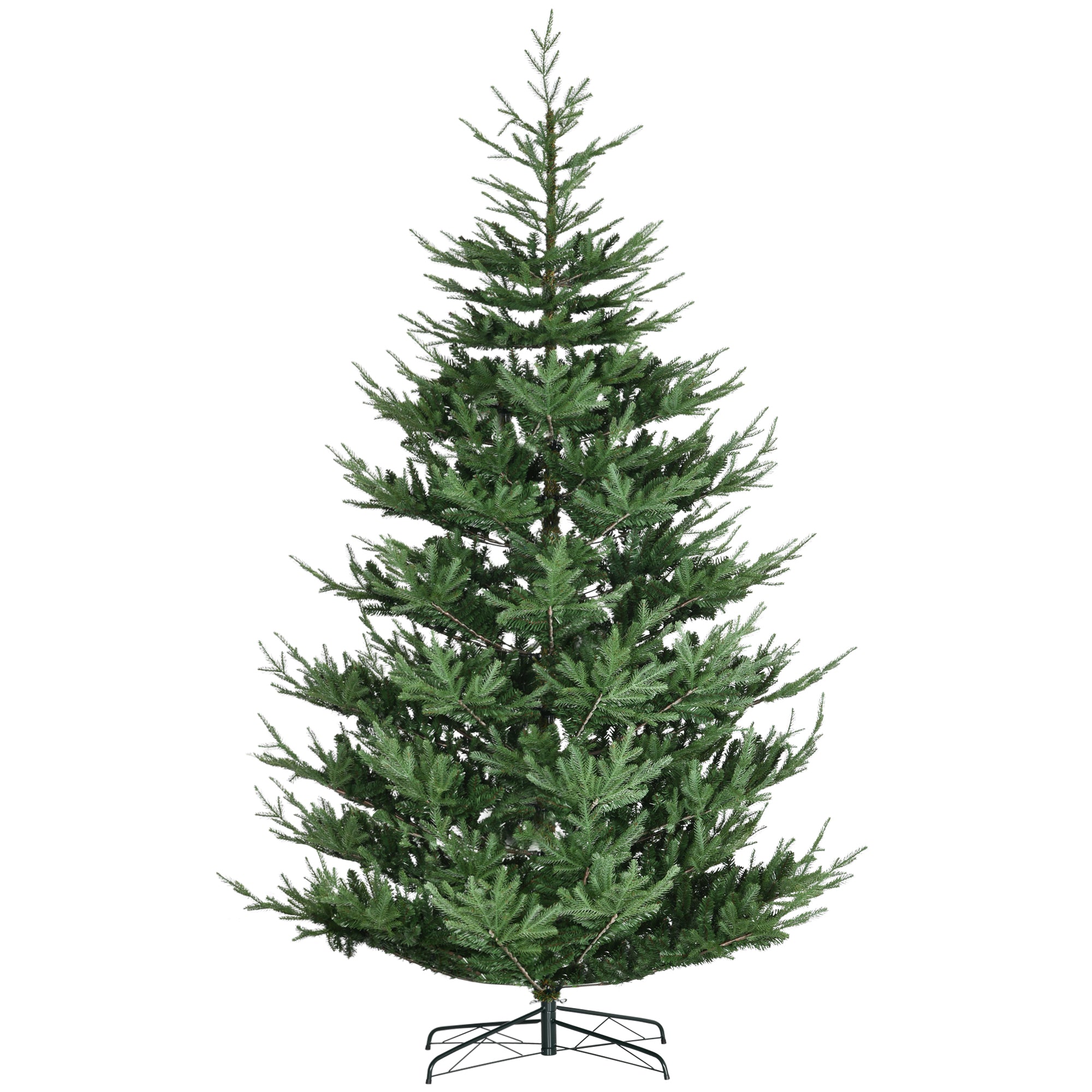 9 Foot Artificial Christmas Tree Pine Hinged Xmas Tree with 1939 Realistic Branches Green