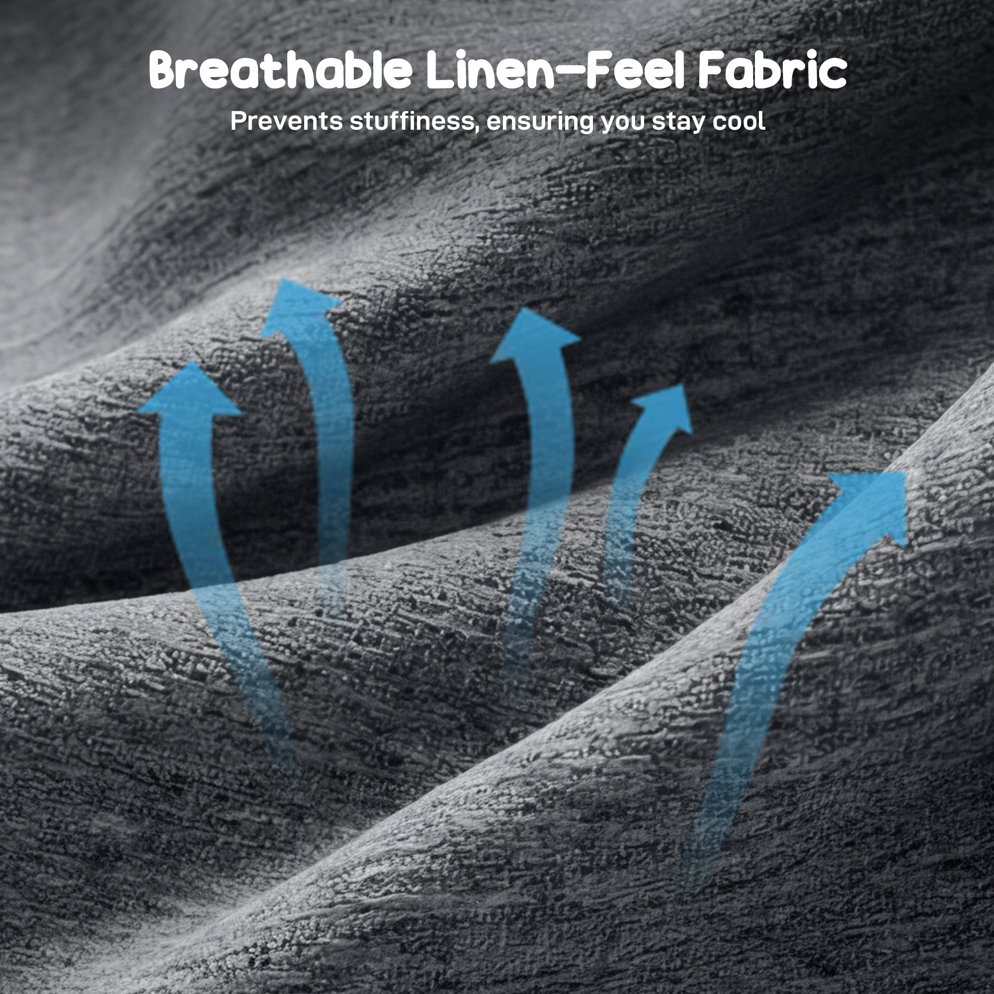 Linen-Feel Fabric Accent Chair, Modern Armchair, Living Room Chair with Armrests and Thick Padded Seat, Upholstered Single Sofa for Living Room, Bedroom, Study, Dark Grey