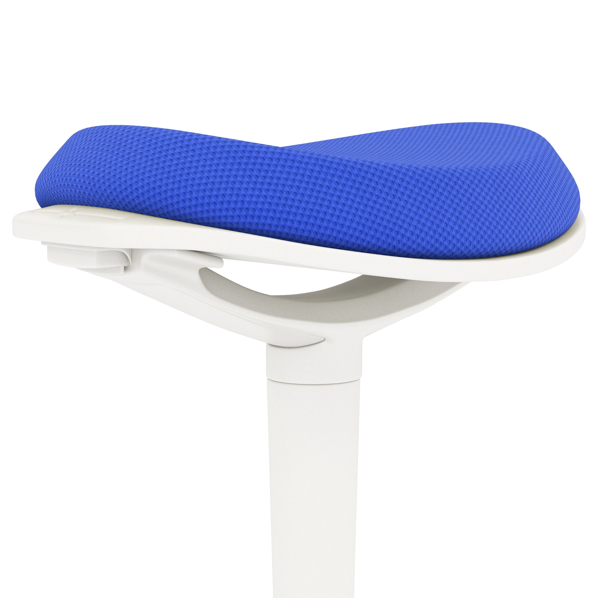 HOMCOM Standing Desk Chair, Backless Wobble Chair, 22.2-28.1 Inches, Ergonomic Adjustable Active Learning Stool for Office Desks, with Rocking Motion, Padded, Blue