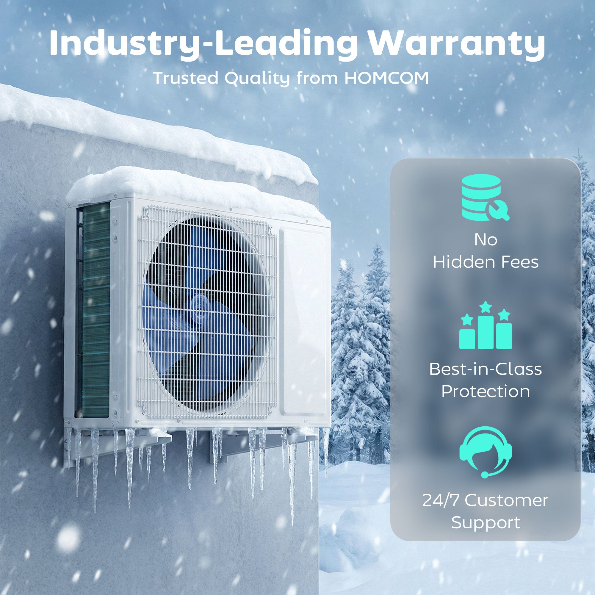 12000 BTU Mini Split Air Conditioner and Heat Pump, 22 SEER2 115V Energy Efficient Ductless Inverter AC Unit Cools up to 750 Sq.Ft, Complete Installation Kit