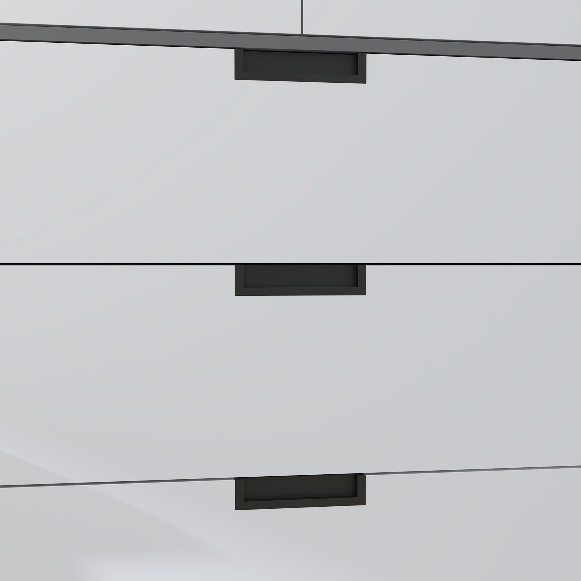 HOMCOM 3 Drawer 2 Door Wardrobe, Modern Clothes Storage Cupboard Unit with Hanging Rod, Bedroom Wardrobe with Soft Closing Hinge, 50D x 80W x 180H,Grey