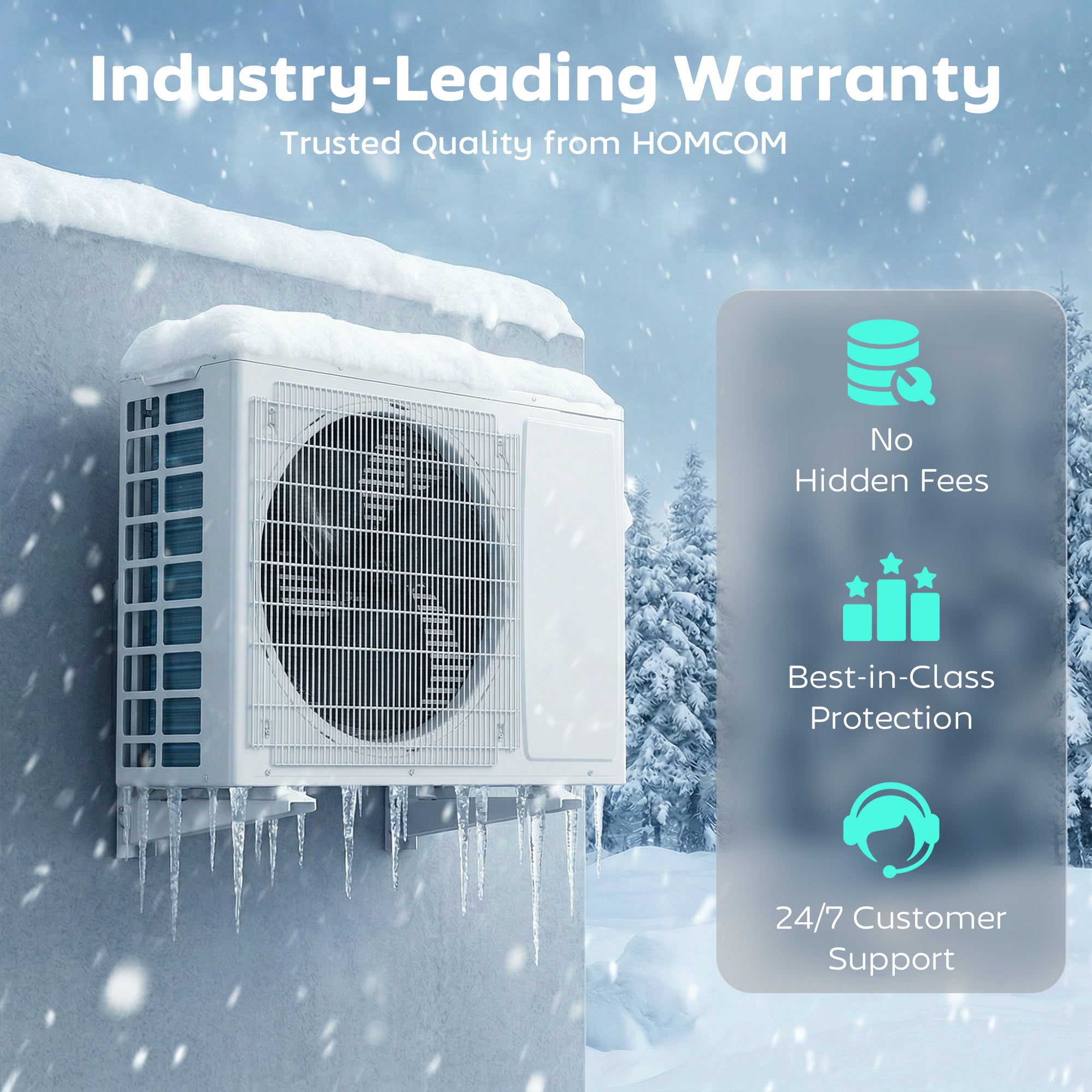 24000 BTU Mini Split Air Conditioner and Heat Pump, 19 SEER2 230V Energy Efficient Ductless Inverter AC Unit Cools up to 1500 Sq.Ft, Complete Installation Kit