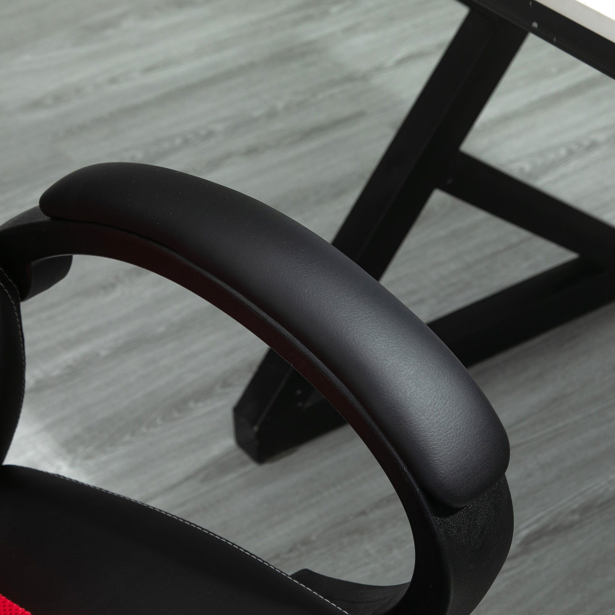 Vinsetto High-Back Gaming Chair Faux Leather Swivel Computer Racing Gamer Desk Chair for Home Office with Wheels, Red