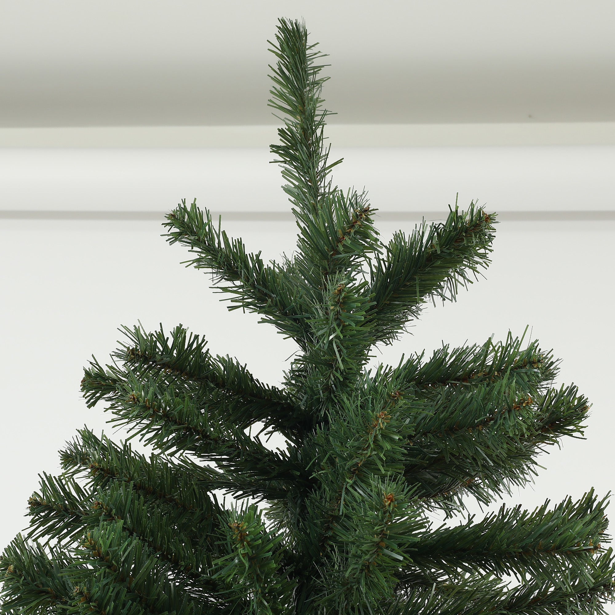 HOMCOM 6ft Artificial Christmas Tree, Xmas Tree with 1000 Branch Tips, Auto Open Holiday Party Décor with Steel Base for Home Office, Green