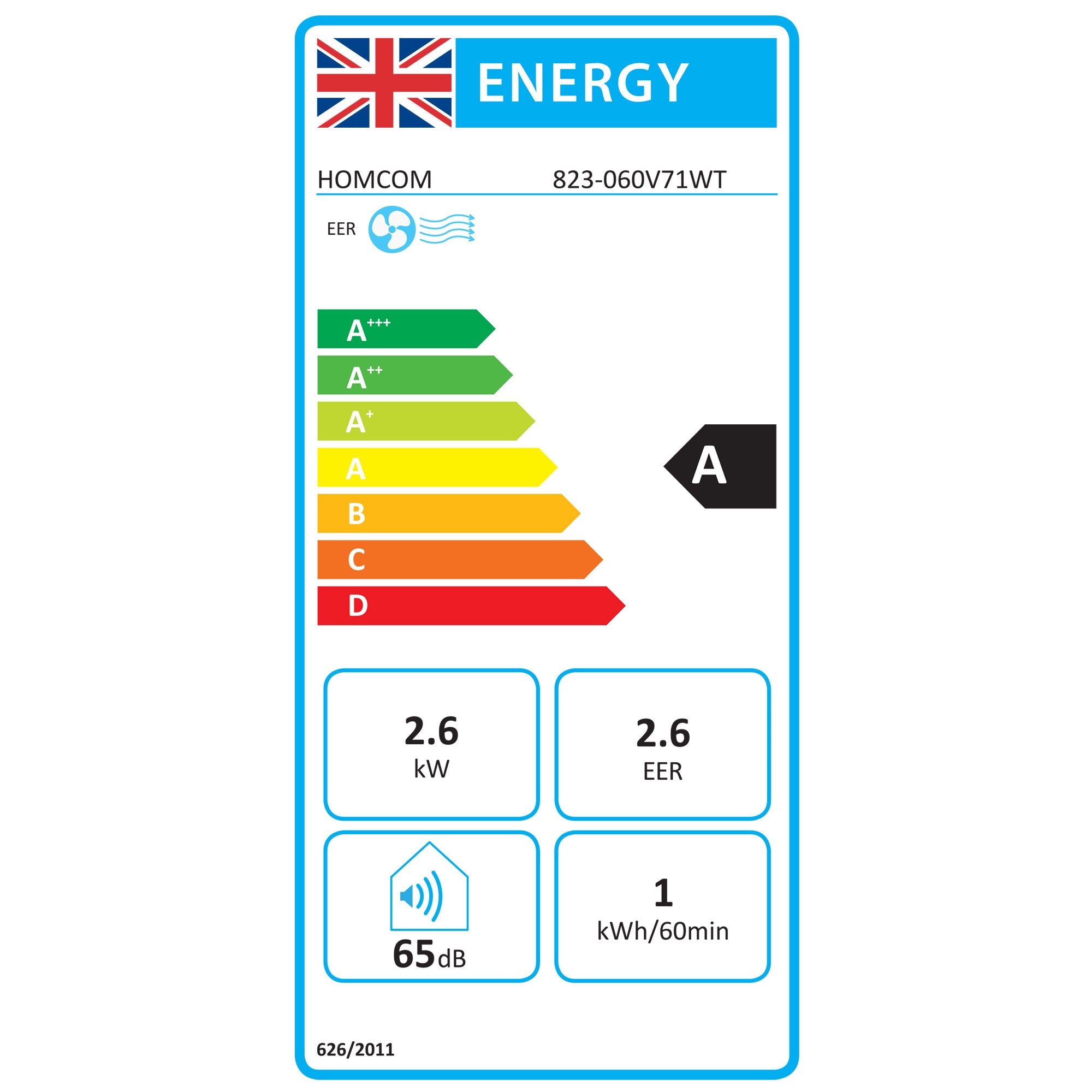 HOMCOM 9000 BTU Air Conditioning Unit, Smart Home WiFi App Compatible, 3-in-1 Portable Air Conditioner, Dehumidifier, Cooling Fan with 24H Timer, Remote, LED Display, 2 Speeds, Window Kit, 20m²