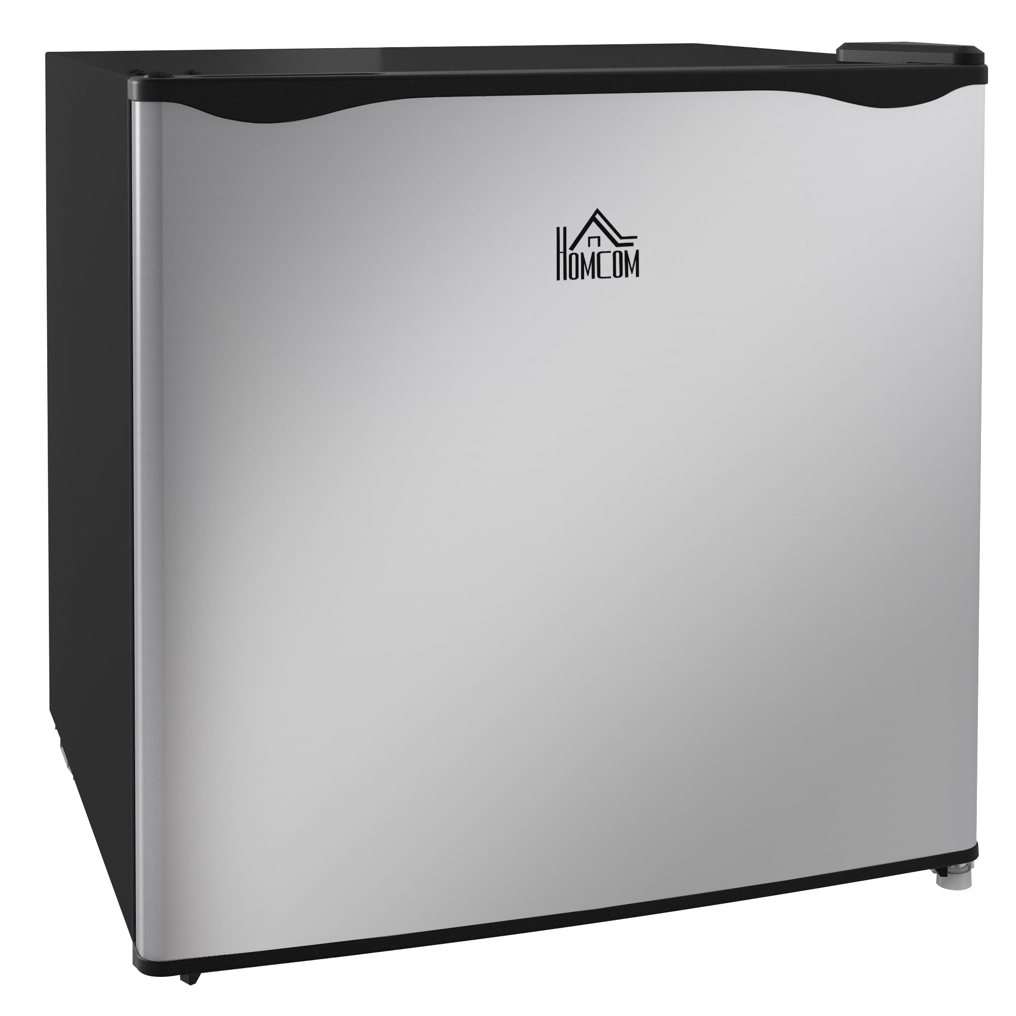 Compact Upright Freezer, 1.1 Cubic Feet Mini Freezer with Reversible Door, Removable Shelf, Adjustable Temperature for Home Office, Apartment, Dormitory, Silver
