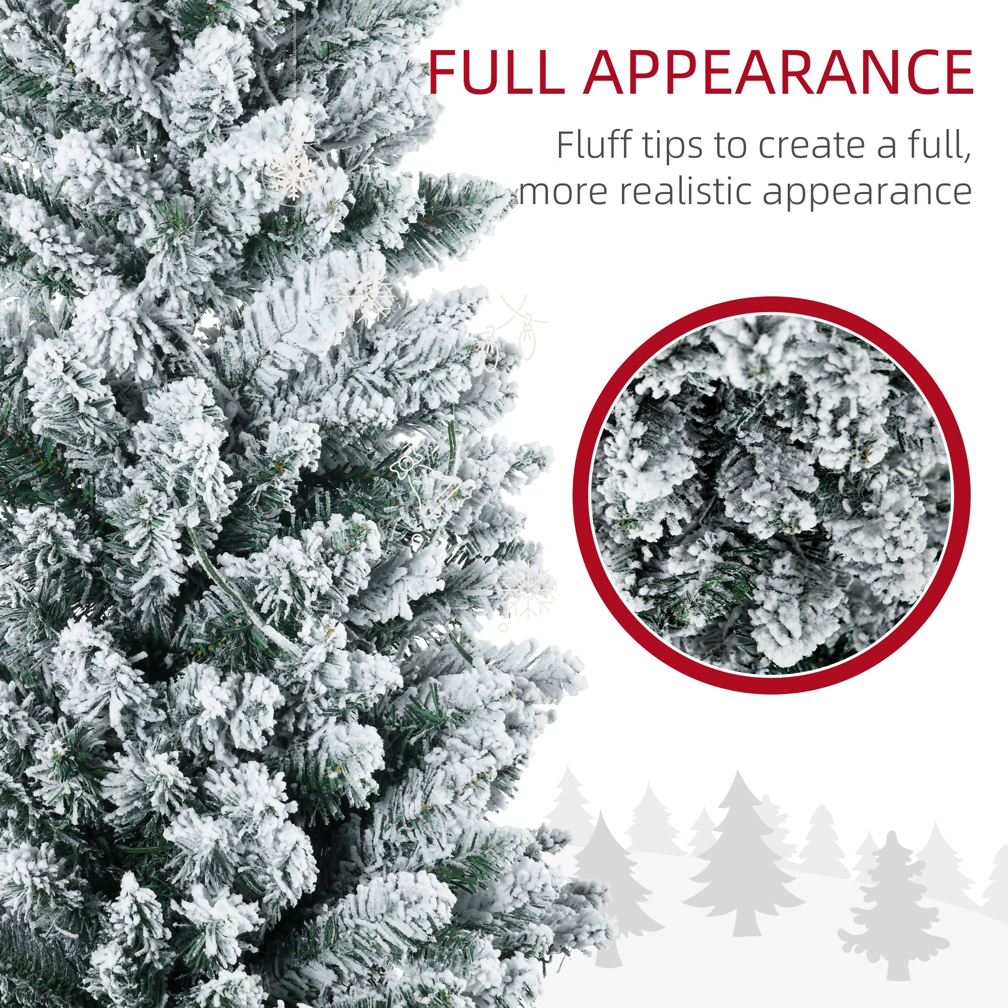 5ft Pencil Christmas Tree Slim Artificial Tree with Realistic Branches & Warm White LED Lights Green