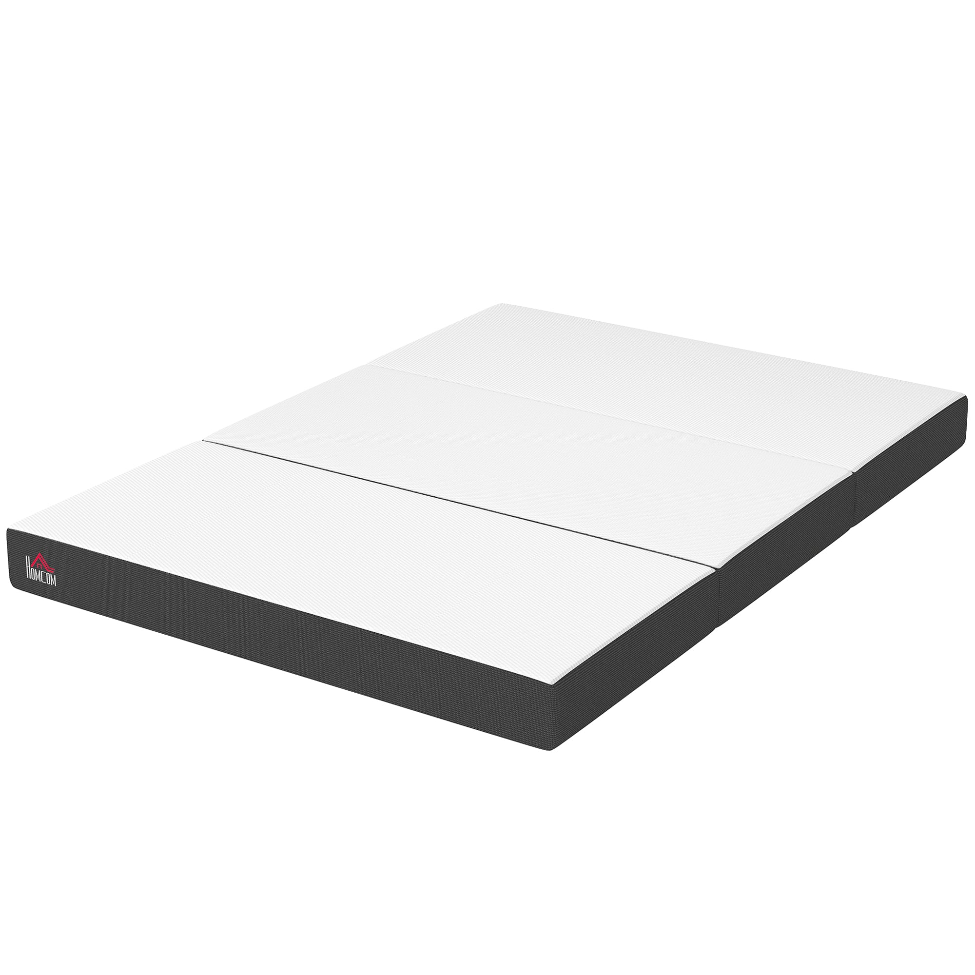 Trifold Mattress, 6 Inch Memory Foam Foldable Mattress, Full Portable Folding Floor Bed with Washable Cover, Cooling Gel Topper for Guest, Camping, RV, Travel, Yoga, Made in USA, 75" x 54" x 6"