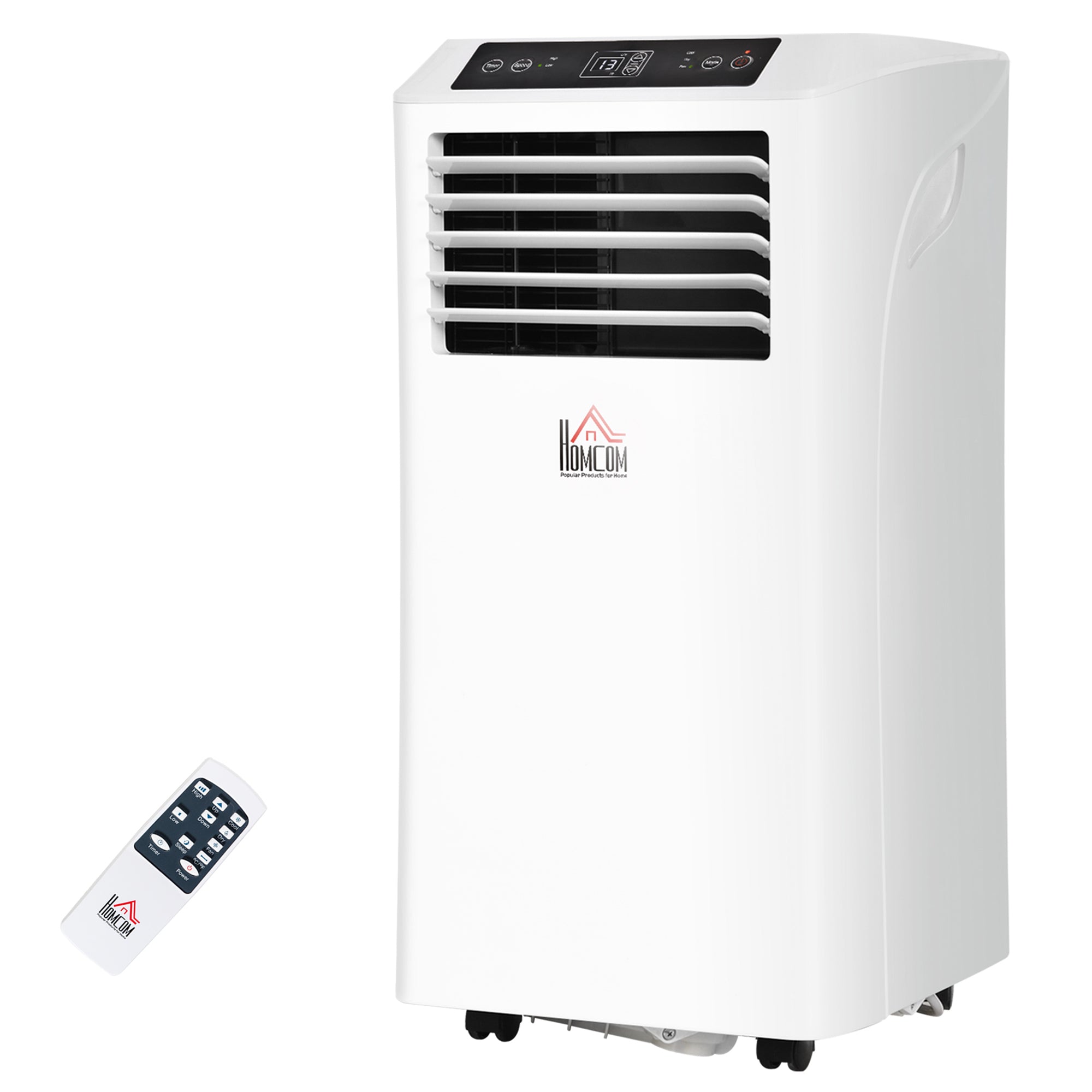 8000BTU Mobile Portable Air Conditioner with Cooling Dehumidifier Remote Control 24 Hour Timer White