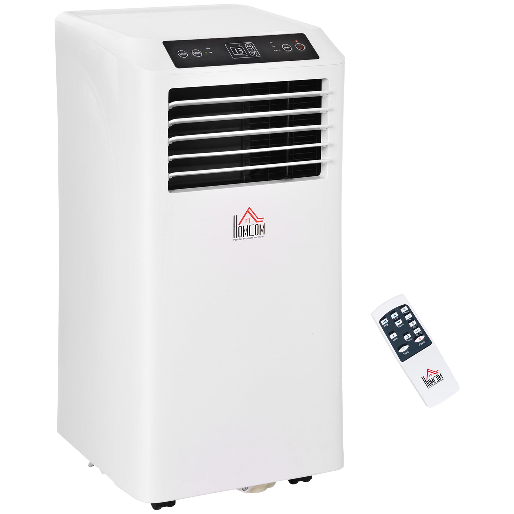 8000BTU Mobile Portable Air Conditioner with Cooling Dehumidifier Remote Control 24 Hour Timer White