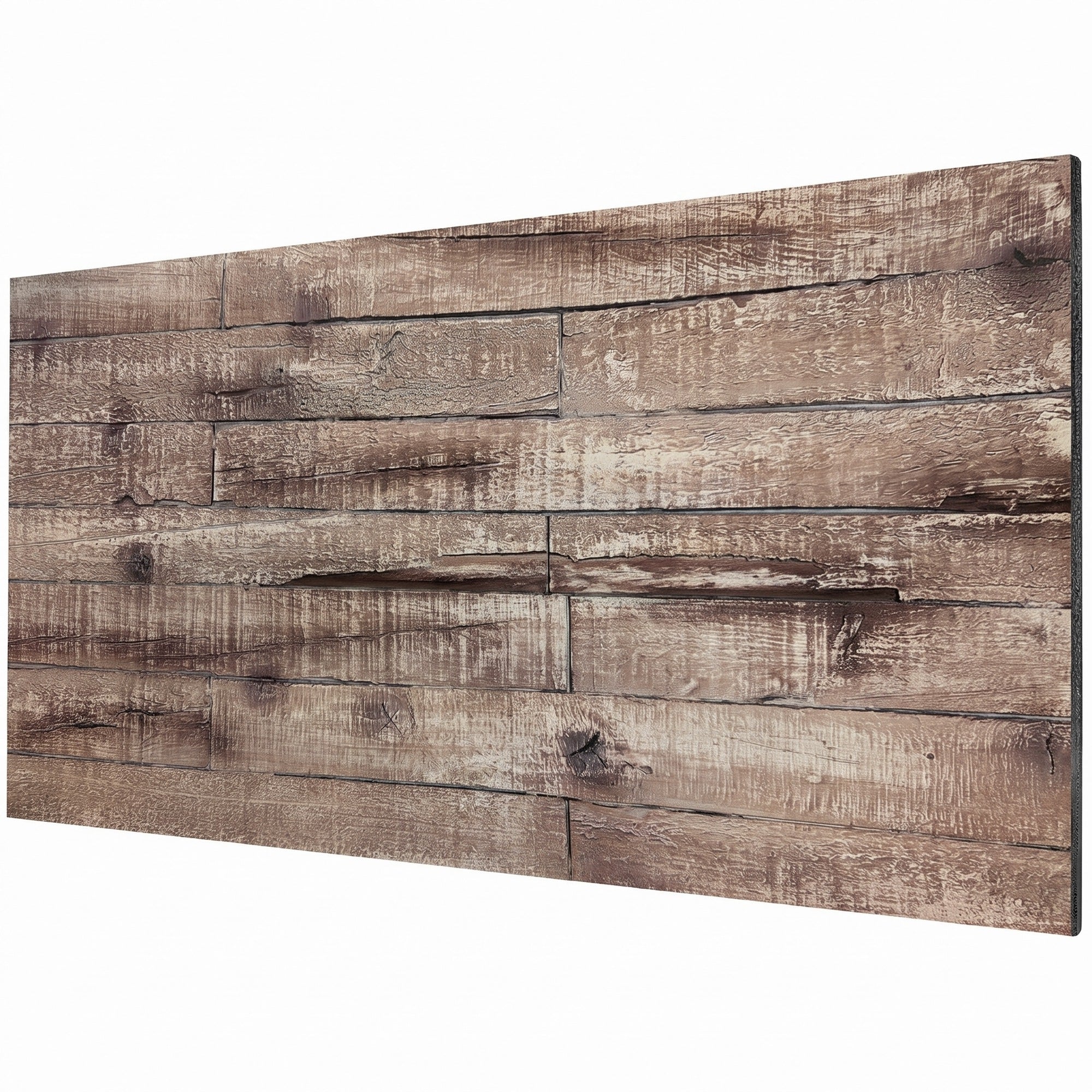 8-Pack 3D Faux Wood Wall Panels, Lightweight Polyurethane Panels for Interior and Exterior Accent Walls, Water-Resistant, 4' x 2', Cover 61.8 Sq.Ft., 0.6" Thick, Gray Wood Grain