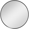 HOMCOM 24" Round Wall Mirror, Bathroom Mirror for Living Room, Bedroom, Entryway, Home Decor, Black