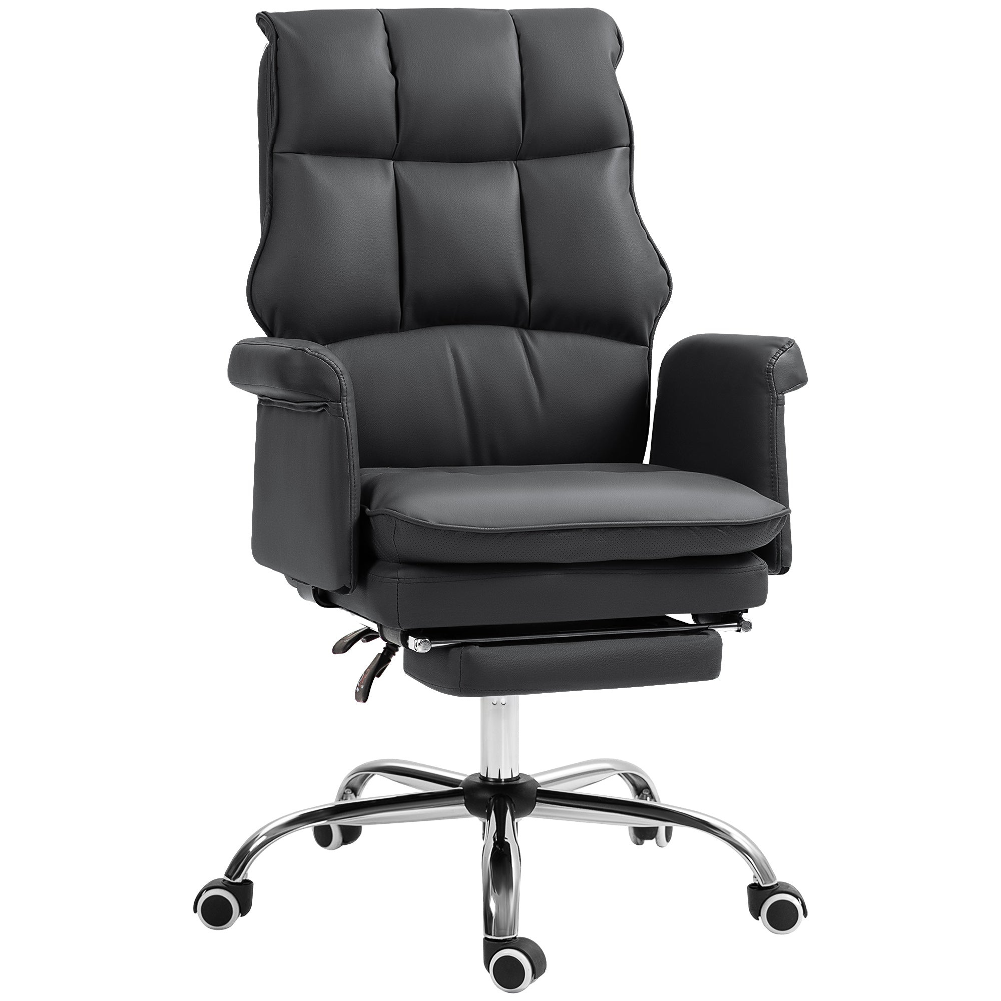 PU Leather Executive Office Chair, Ergonomic and Reclining