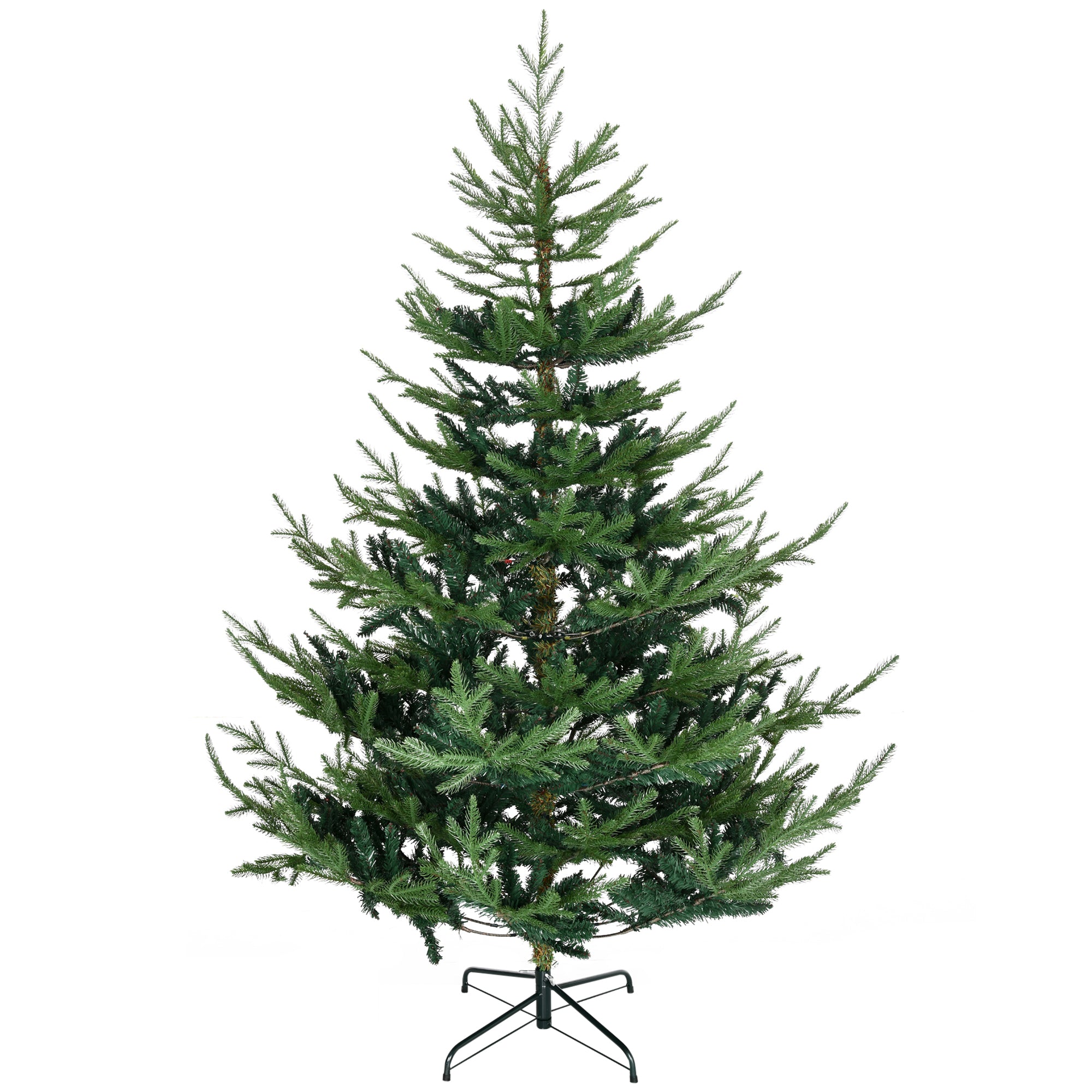 6 Foot Artificial Christmas Tree Pine Hinged Xmas Tree with 795 Realistic Branches Green