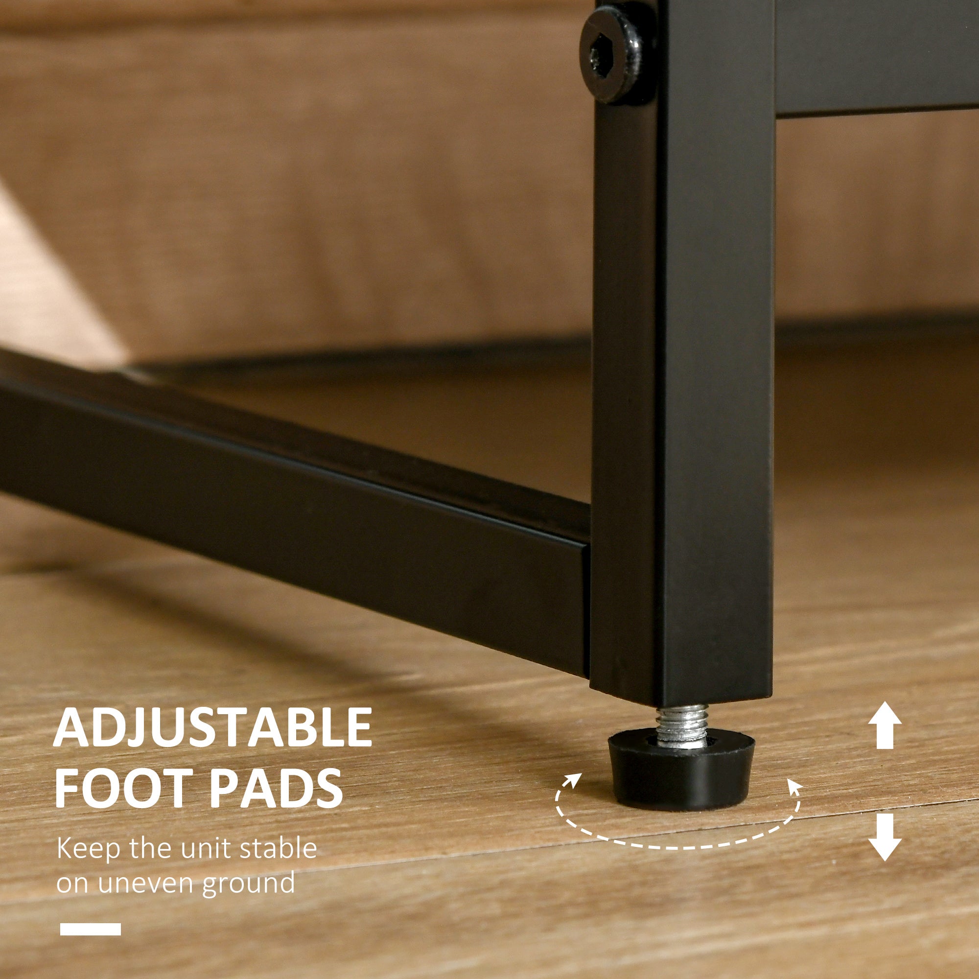 7-Drawer Dresser, Fabric Chest of Drawers, 3-Tier Storage Tower with Steel Frame and Wooden Top for Bedroom, Nursery Room, Black