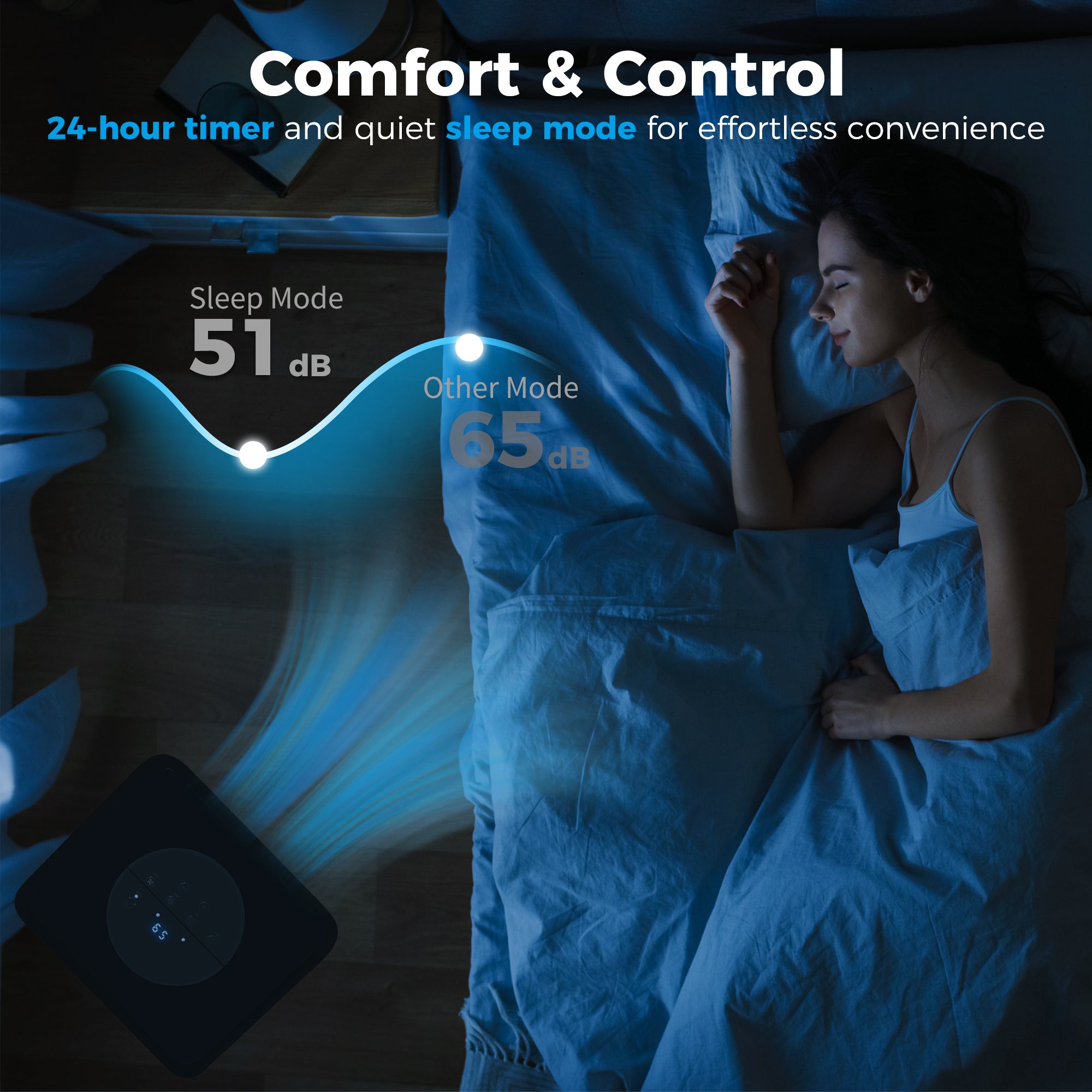 10000BTU Portable Air Conditioner for Rooms Up to 345 Sq.Ft., 3-in-1 AC Unit with Cooling Fan, Dehumidifier, Auto, Sleep & Remote, 24H Timer, Window Installation Kit, Black