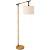 Modern Floor Lamps for Living Room with Rotating Lampshade, LED Bulb Included, Brown