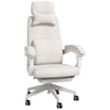 Ergonomic Desk Chair, High Back Work Chair with 160° Reclining Backrest & Footrest, White
